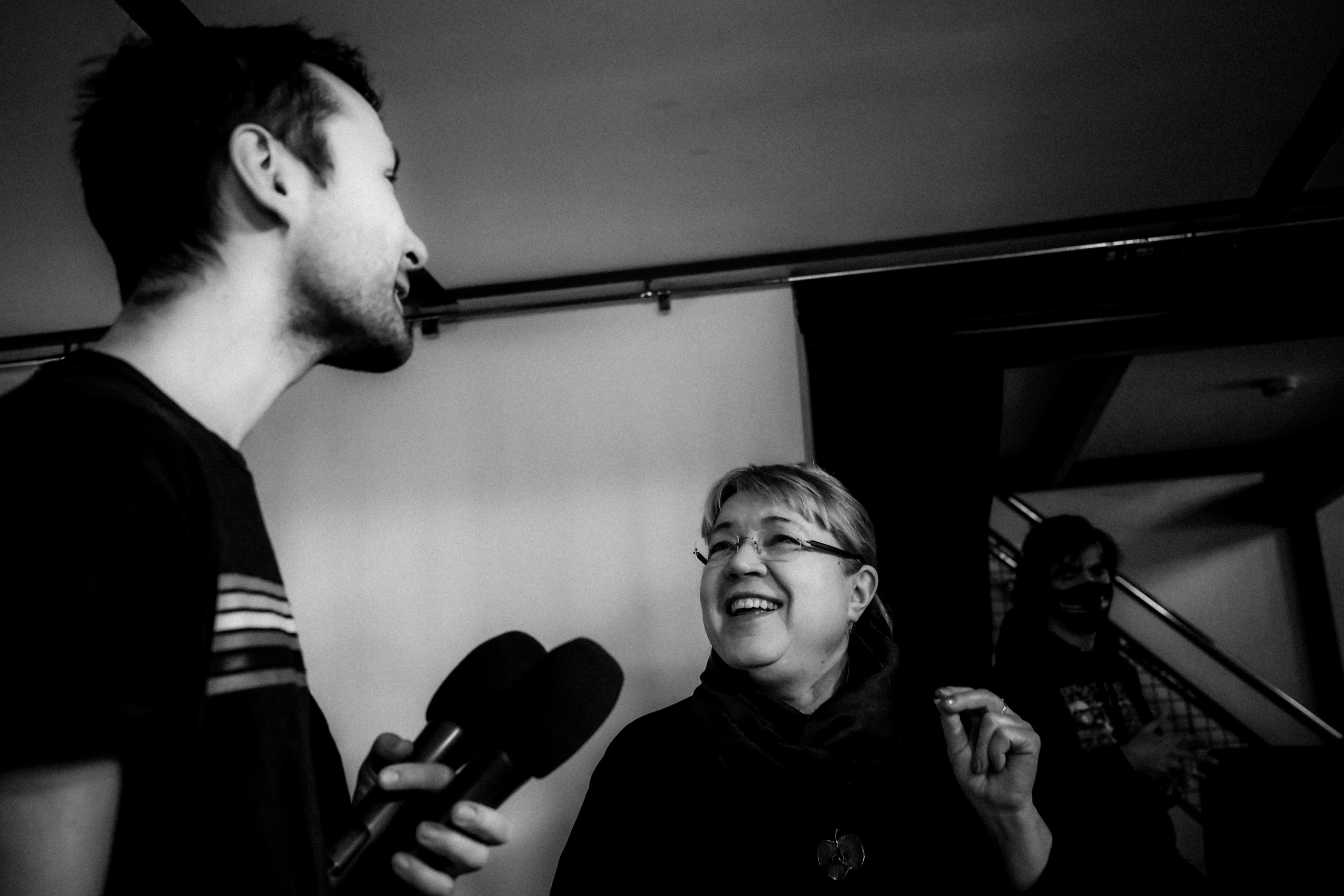 Memorial's press conference. 25th February 2022. Photographer in Israel Alice Milchin