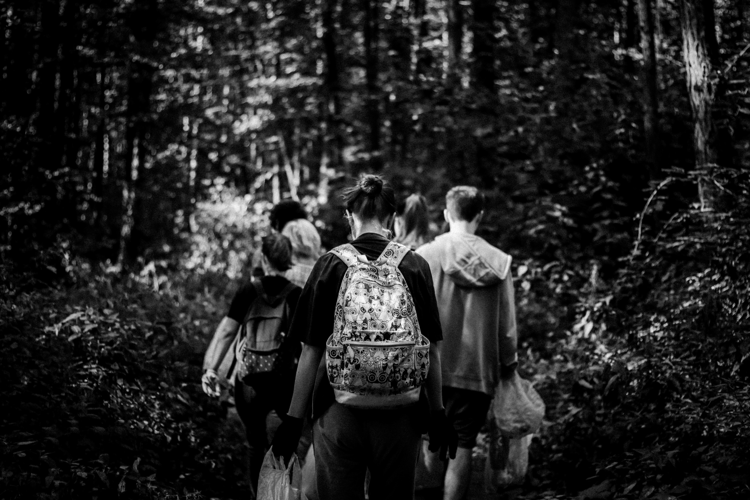 Cleaning the forest with Arshak Makichyan and Tasha Tale, August 2021. Photographer in Israel Alice Milchin