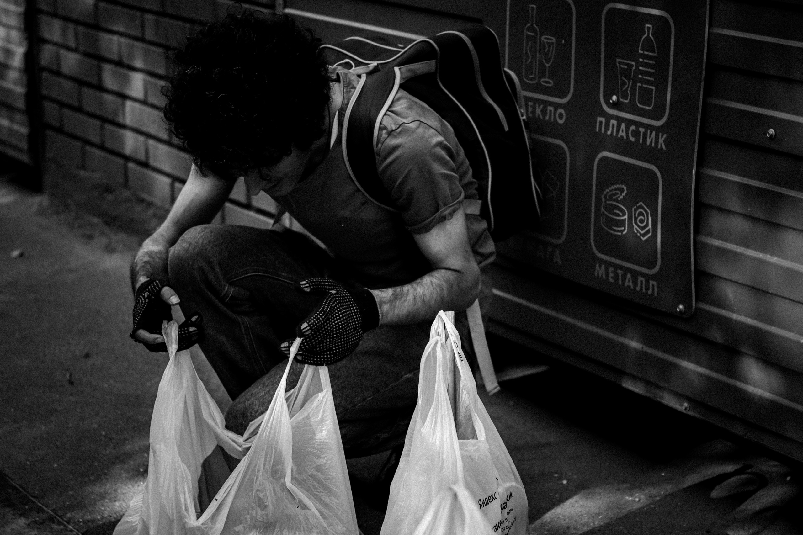 Cleaning the forest with Arshak Makichyan and Tasha Tale, August 2021. Photographer in Israel Alice Milchin