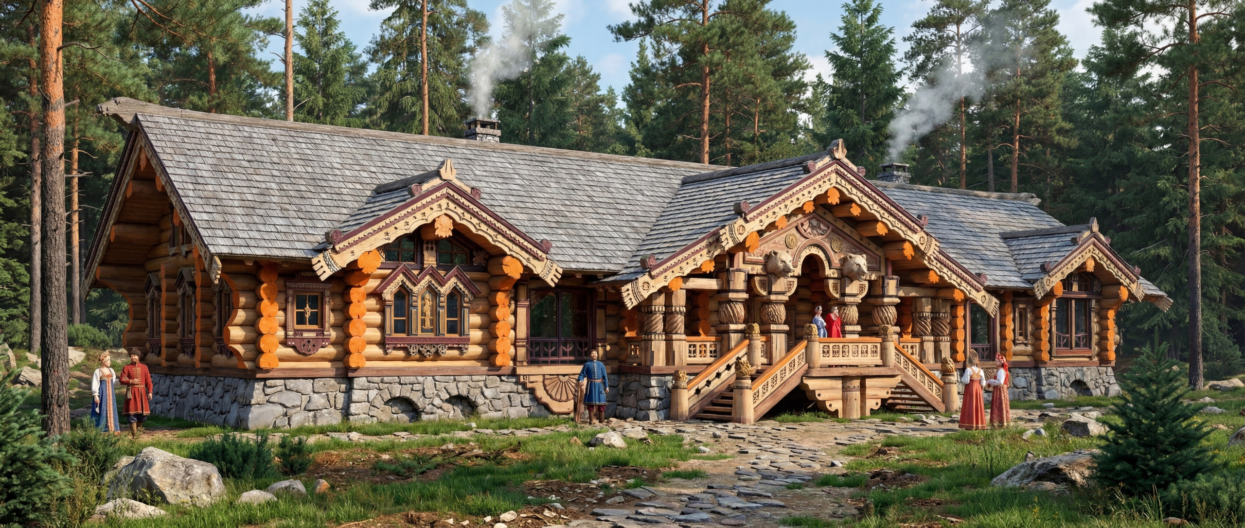 Царская баня, 500 м². Архитектор Касаткин и Партнёры