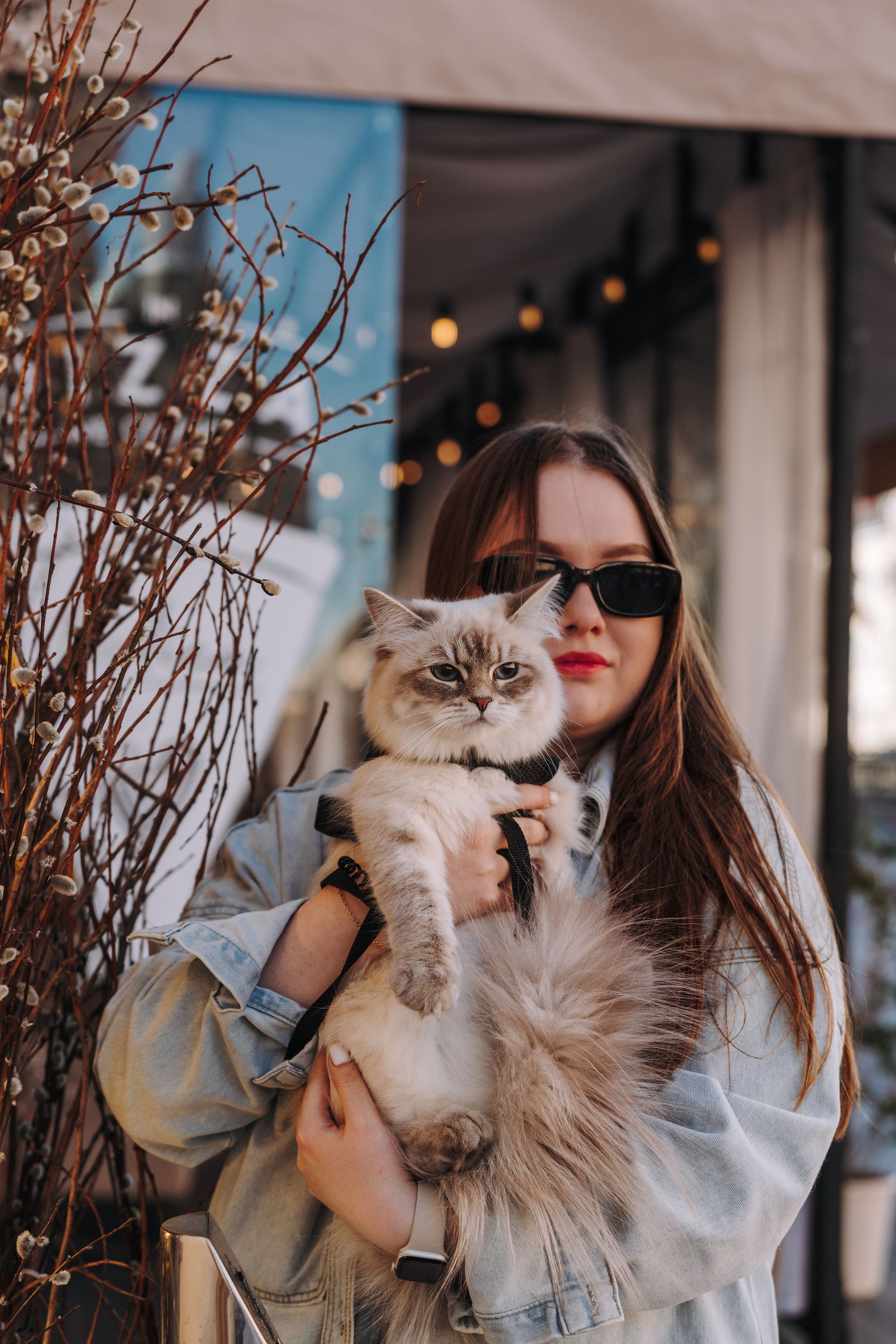 Сильвия, Полина и Никита. Фотограф анималист в Спб недорого Олеся Майорова