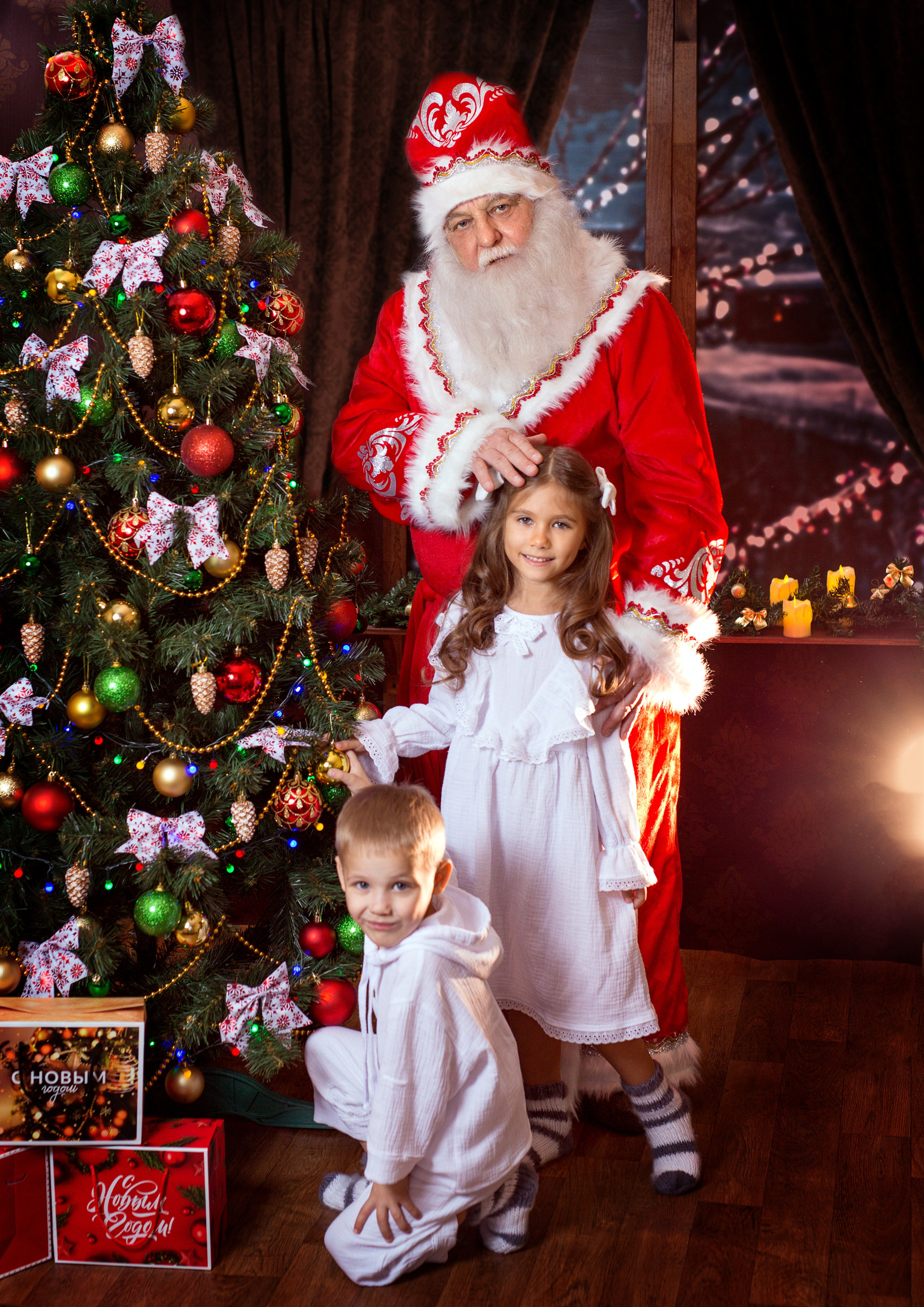 Фотосессия с Дедом Морозом 2022 год. Фотограф в детский сад Елена Колчева Новокузнецк