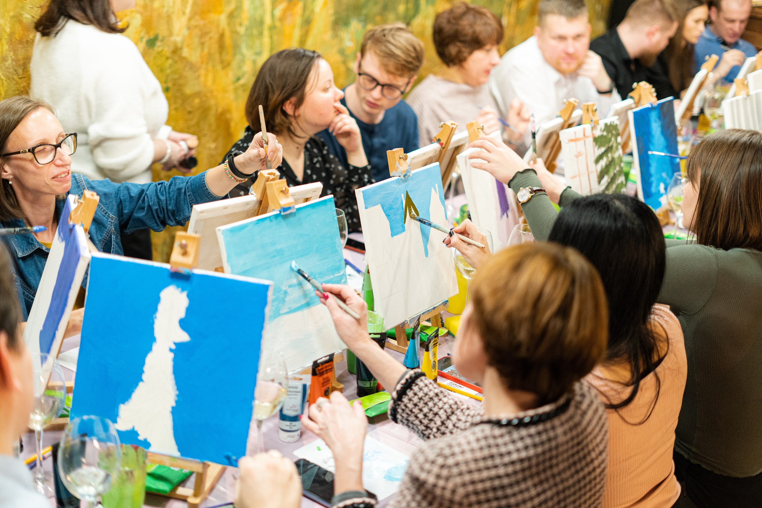 Корпоратив Teach Me Art 2. Портретный фотограф в Москве и Санкт-Петербурге Арина Чех