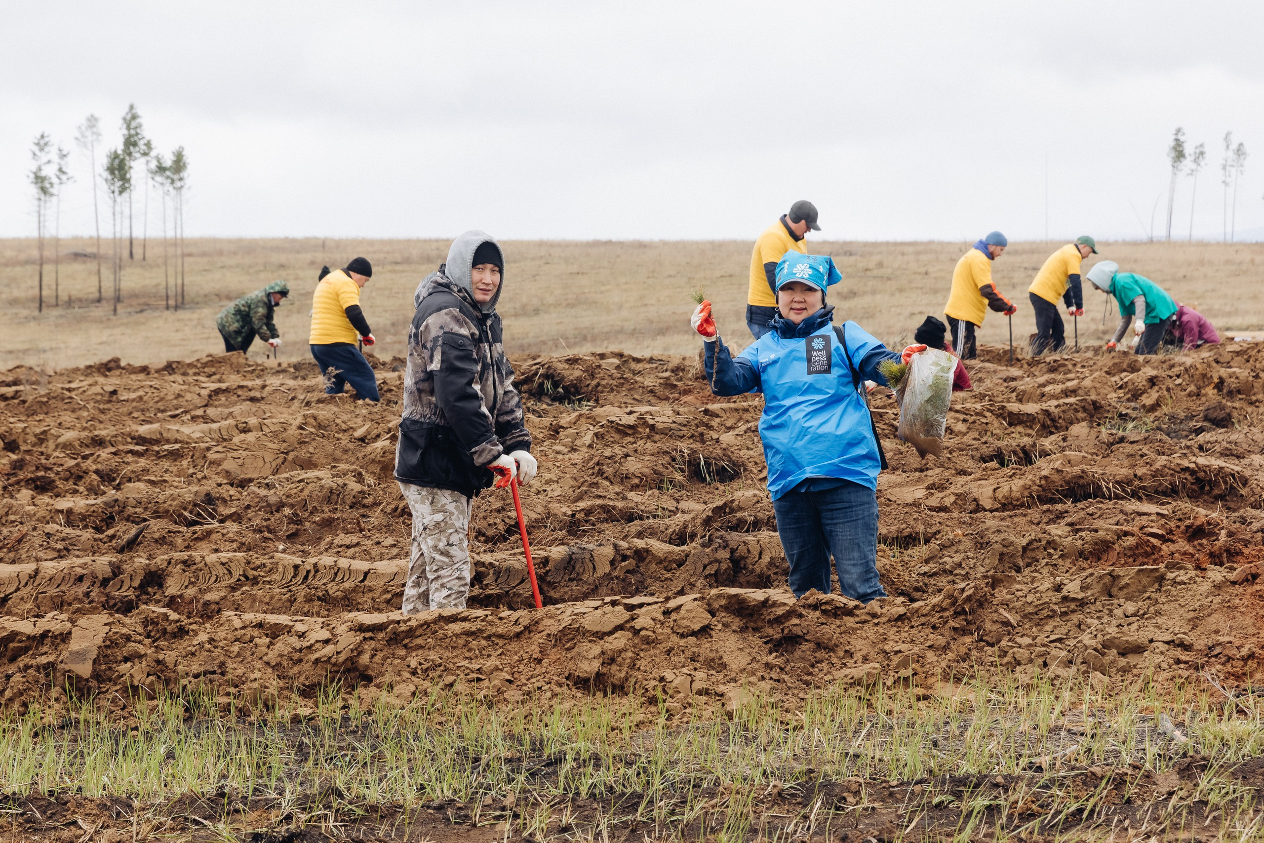 Siberian wellness. Ежегодная акция по посадке деревьев. Свадебный и семейный фотограф в Улан-Удэ