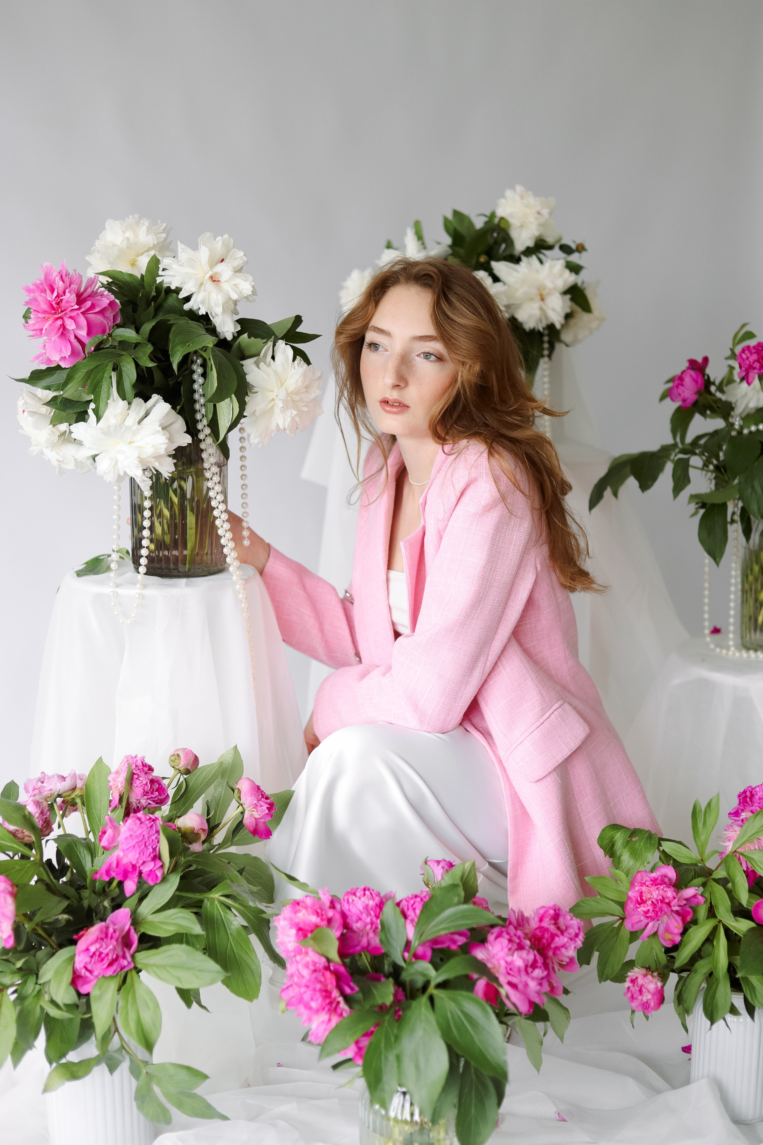 Яна — Живые пионы. Kate Bunny | фотограф и видеограф в Люберцах