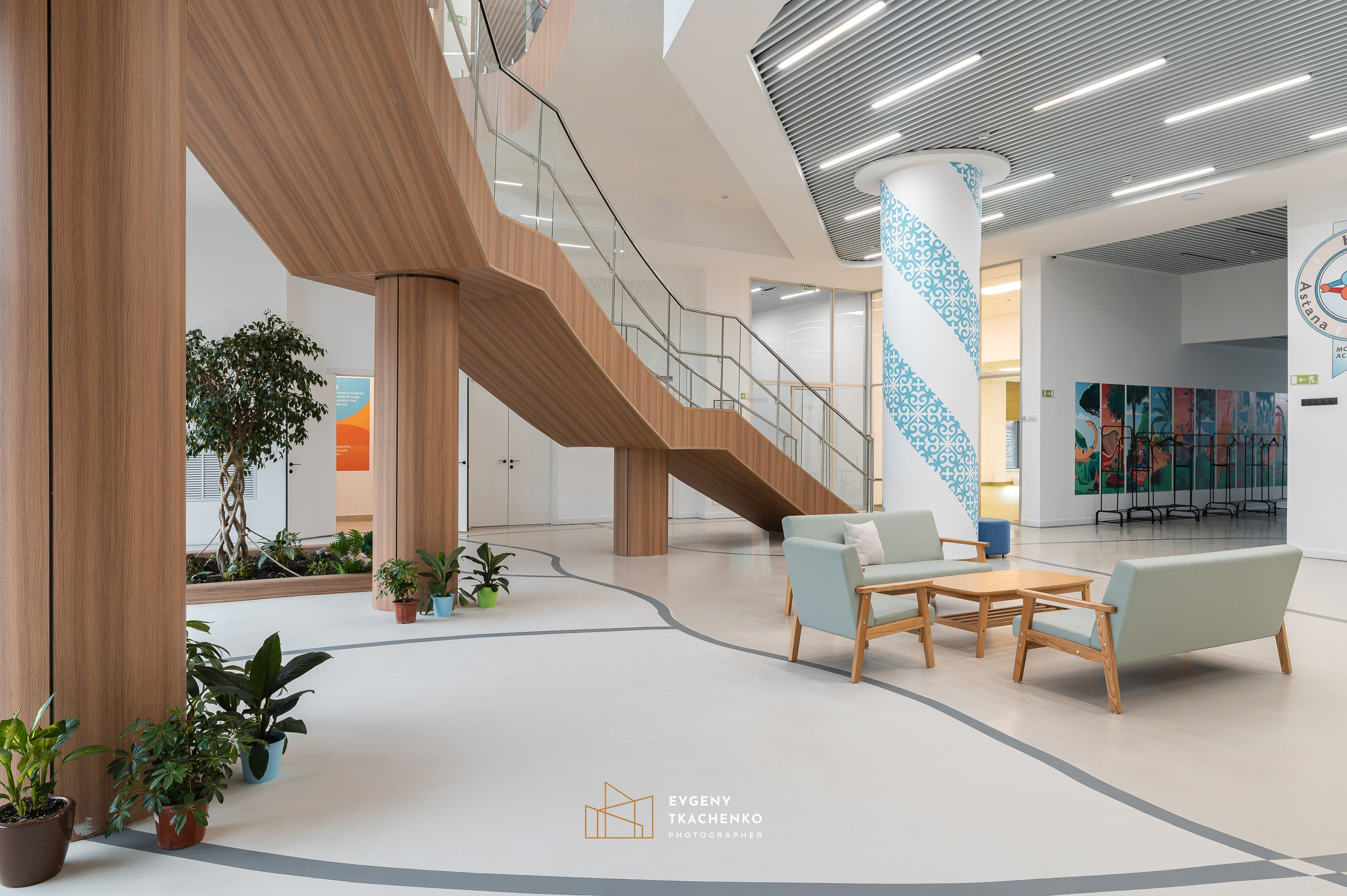 Kazakhstan International School, г. Астана. Архитектурный и интерьерный фотограф в Казахстане