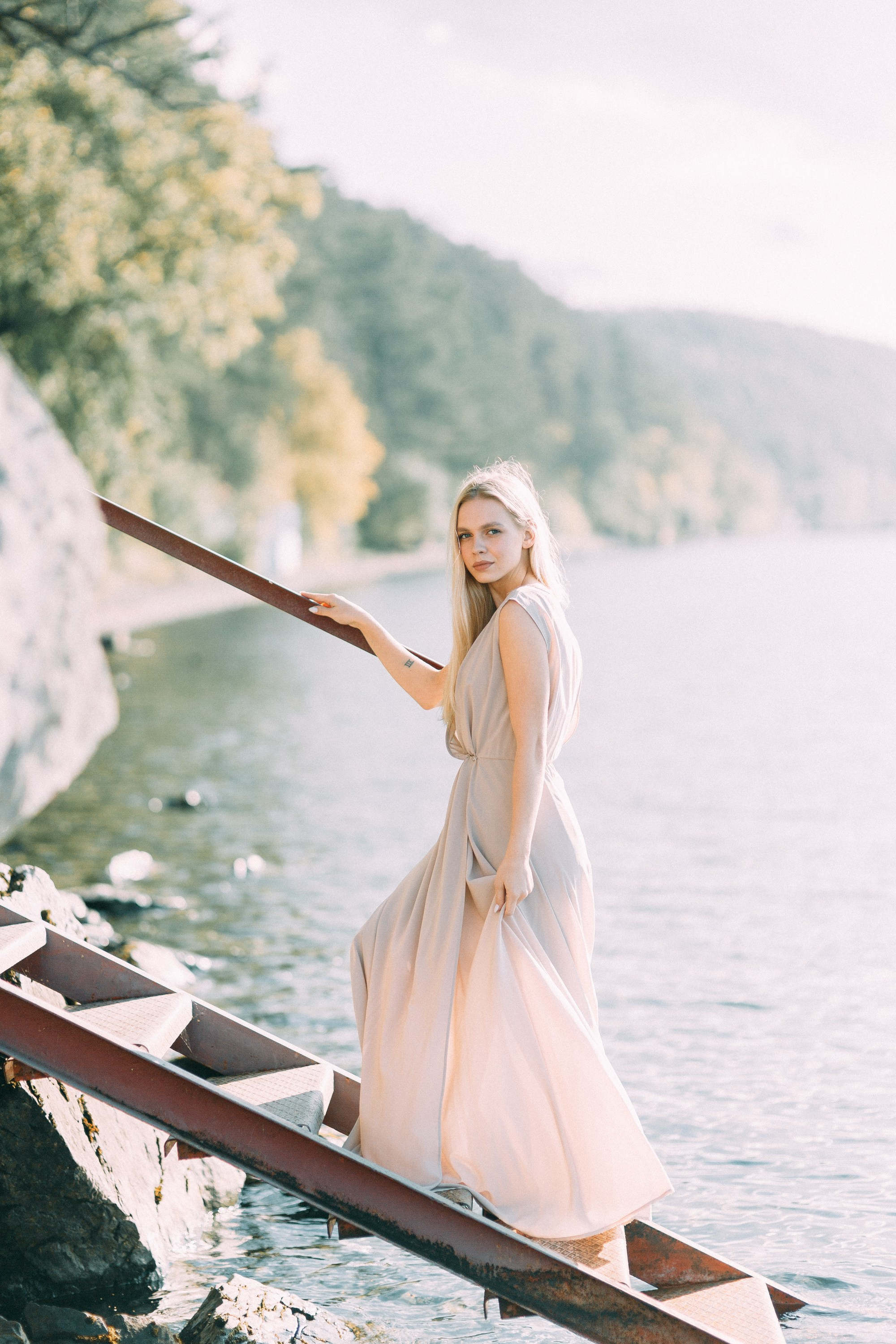 Закатная съемка на озере Тургояк