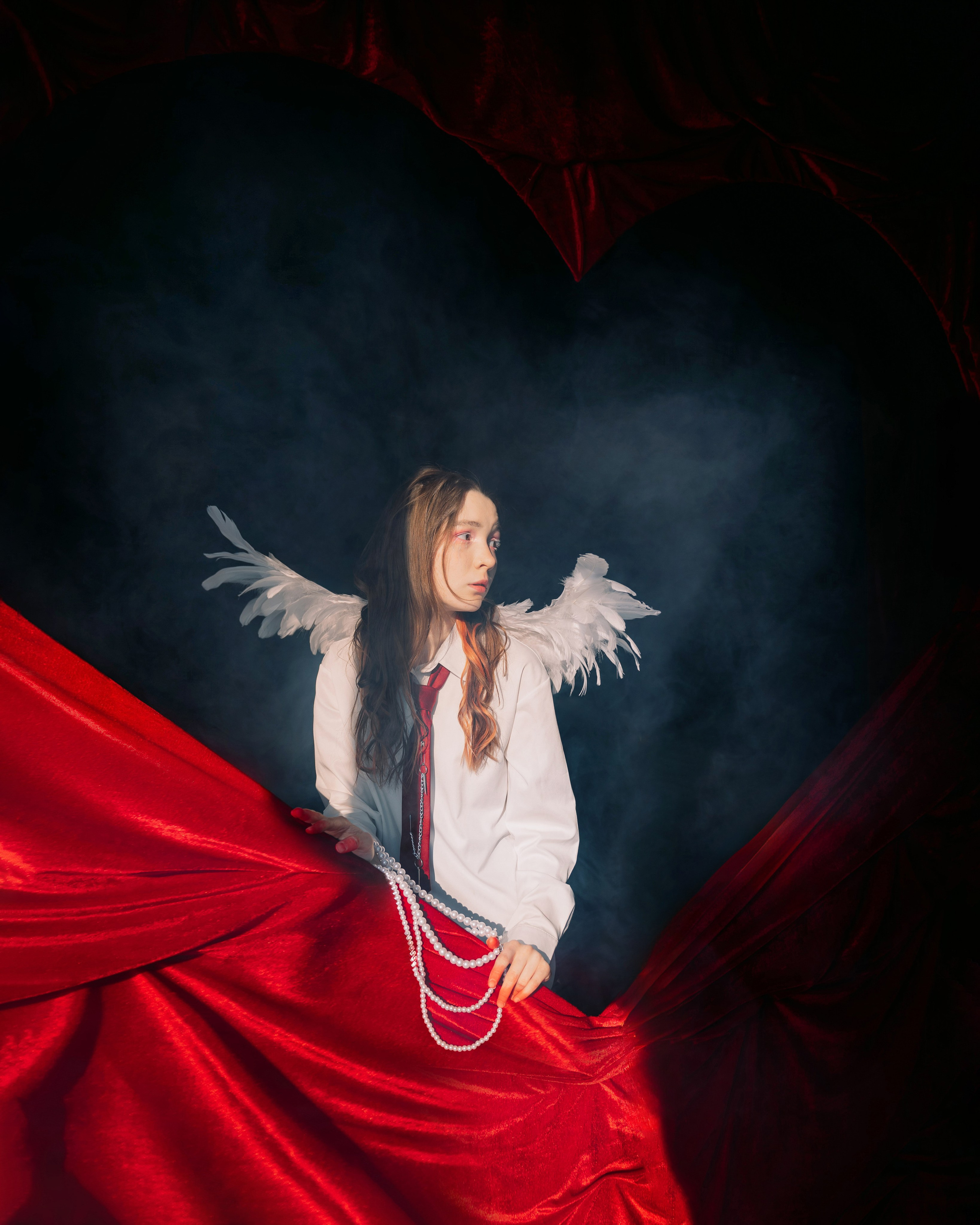Фотосессия ангел с крыльями в фотостудии LEPOTA в г. Кемерово