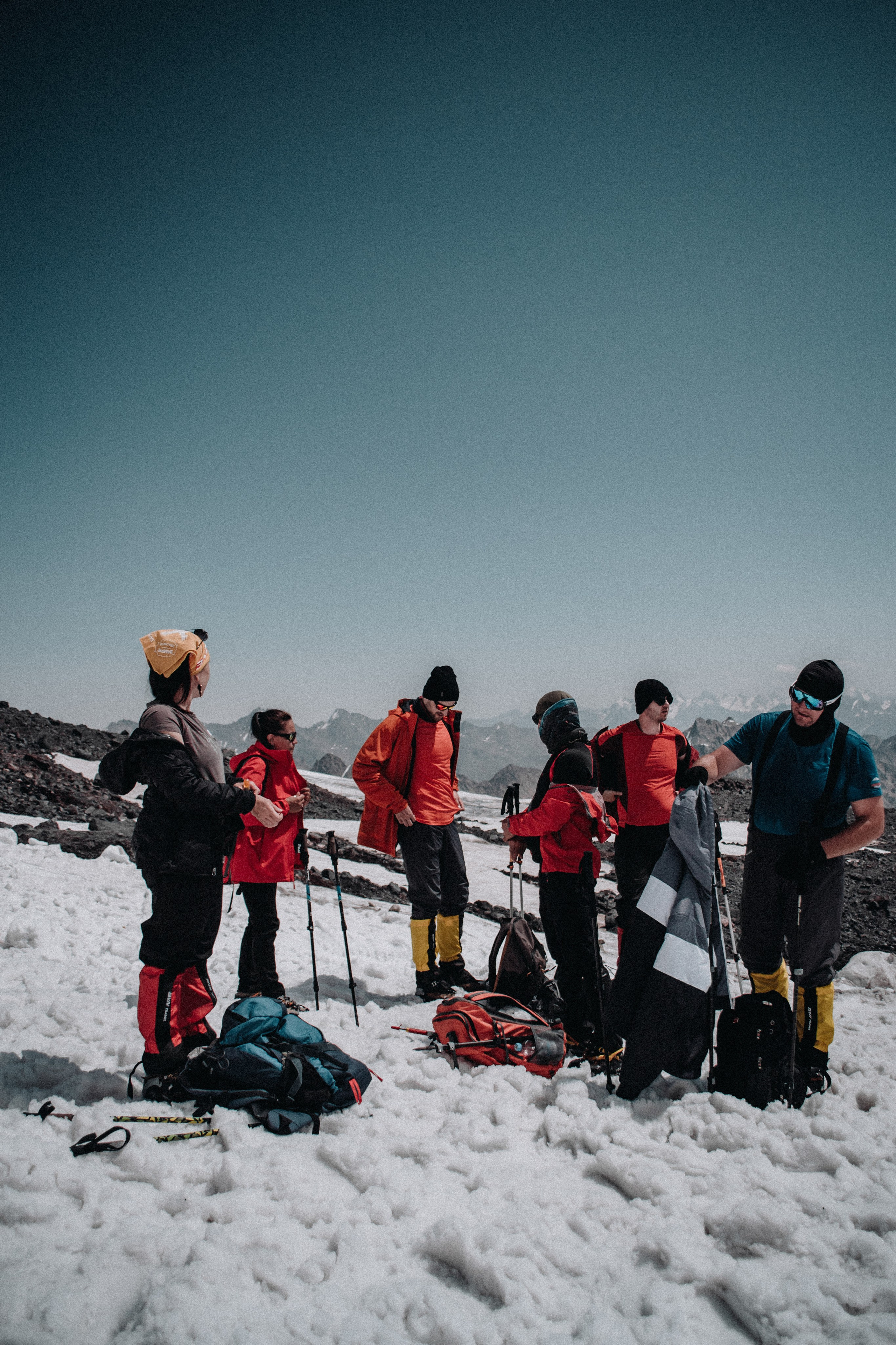 Группа на Эльбрусе. Фотограф Настя | Экспедиции и лайфстайл