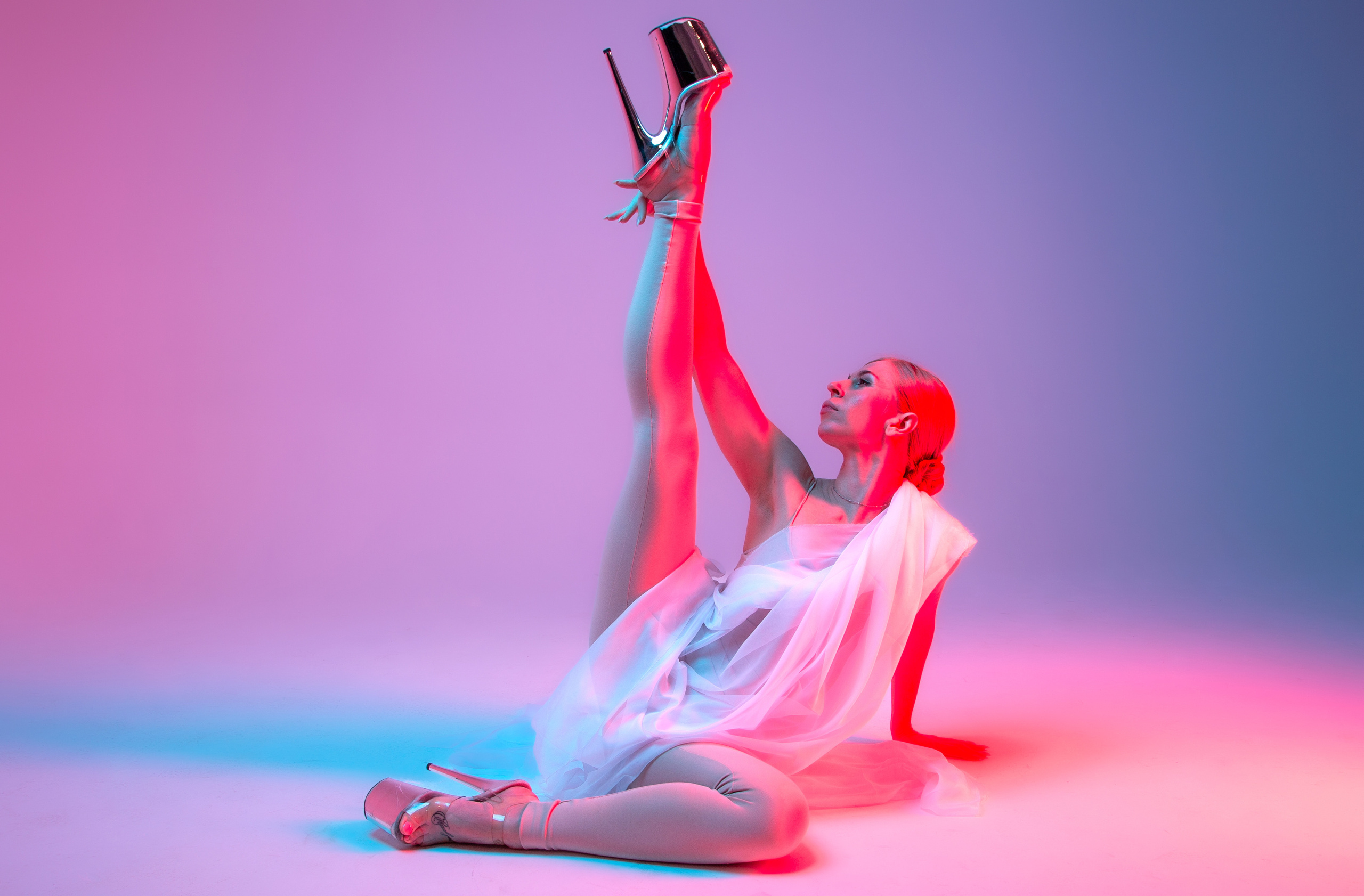 Кристина и цветной свет. Балетный фотограф Москва Майоров Николай