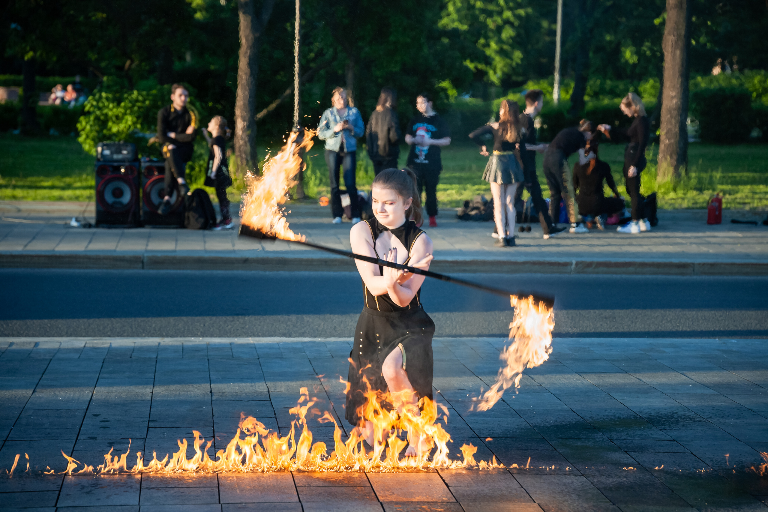 Огненное шоу. Балетный фотограф Москва Майоров Николай