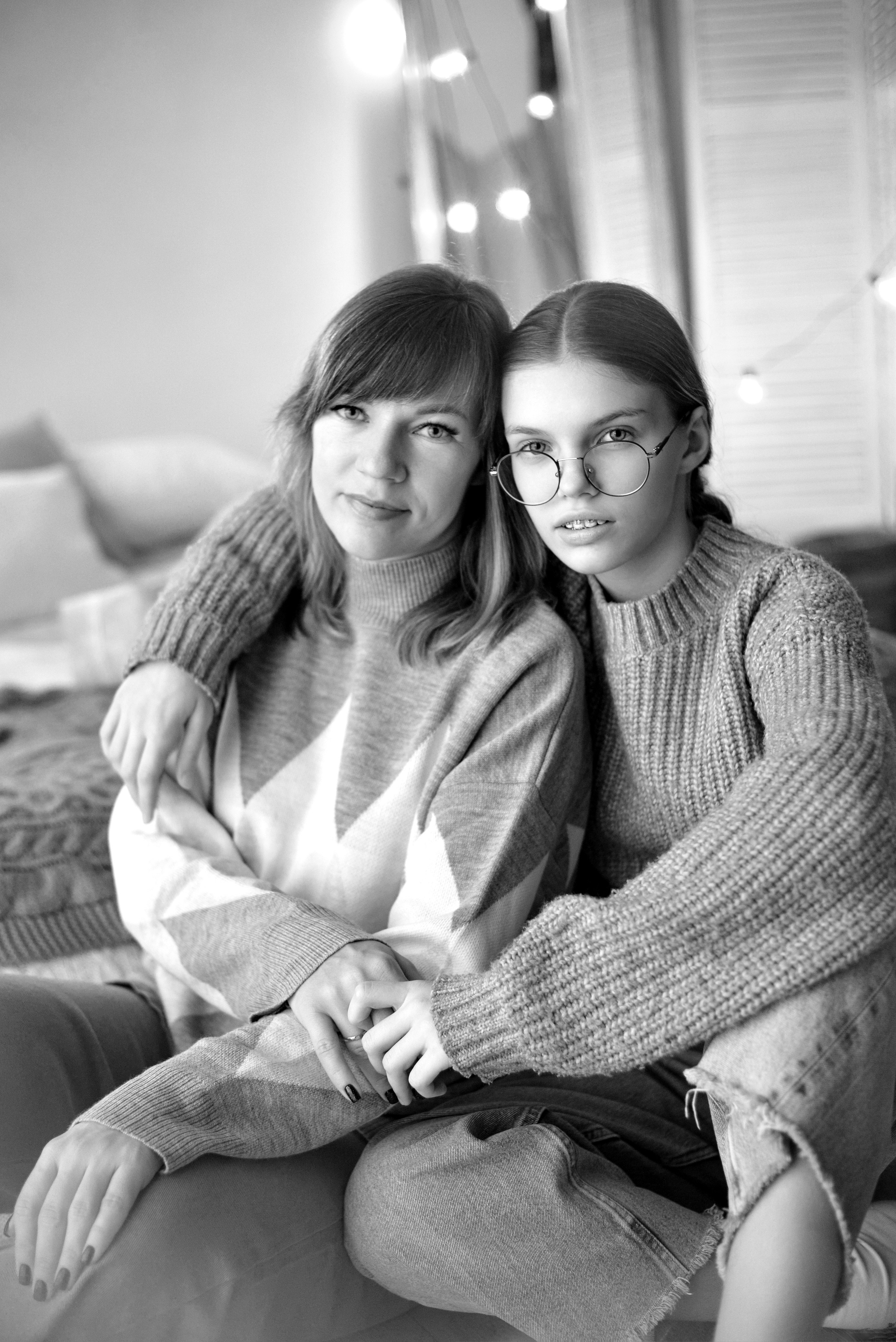 Елена с дочерью в зале Грей. Семейный и свадебный фотограф Галина Абакумова, фотосессии в Белгороде