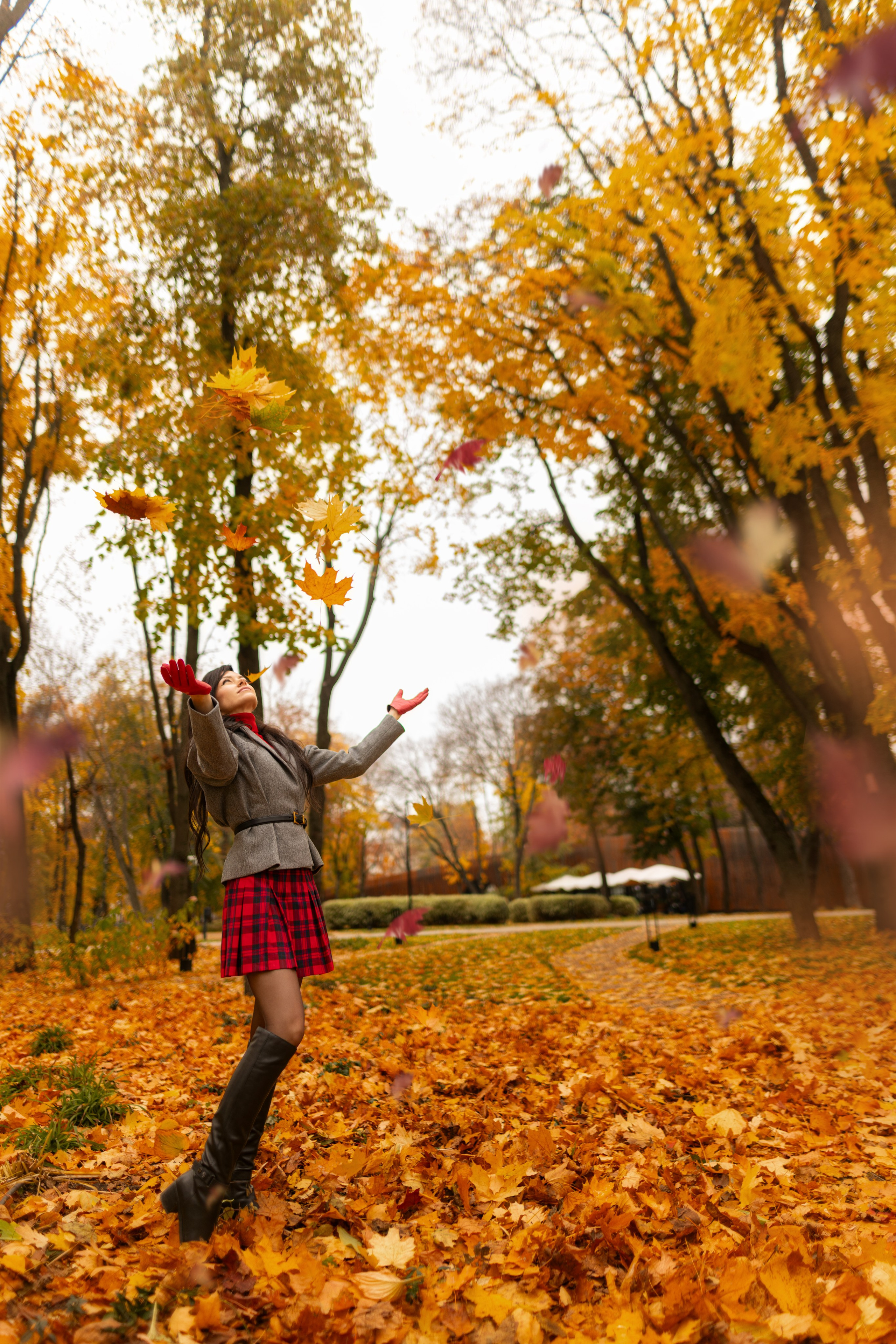Фотосет с Екатериной в парке на осеннюю тему для «себя»