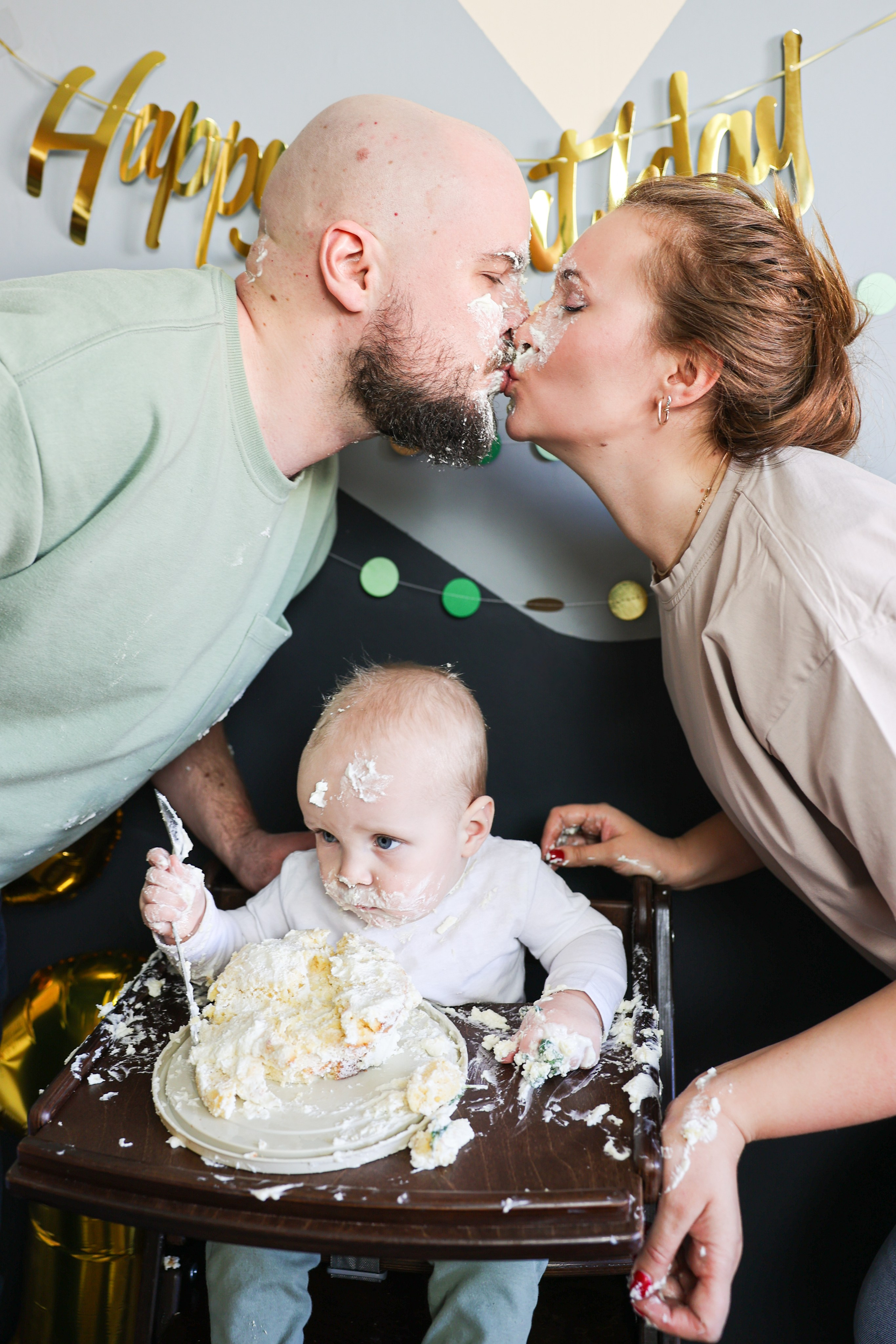 Ванечка и краш-торт. Оксана Ромашкина- семейный и ньюборн фотограф из Москвы