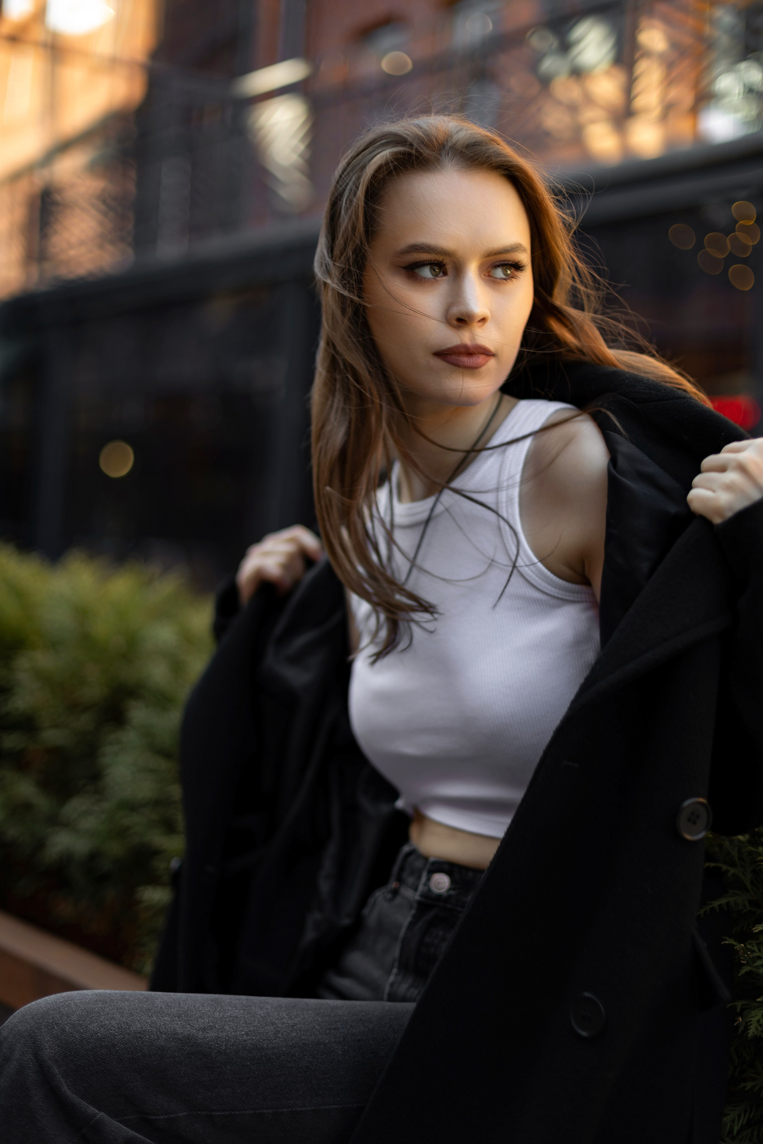 Фотосъемка девушки в пространстве Seno. Свадебный и портретный фотограф в Санкт-Петербурге Надежда Чечулина