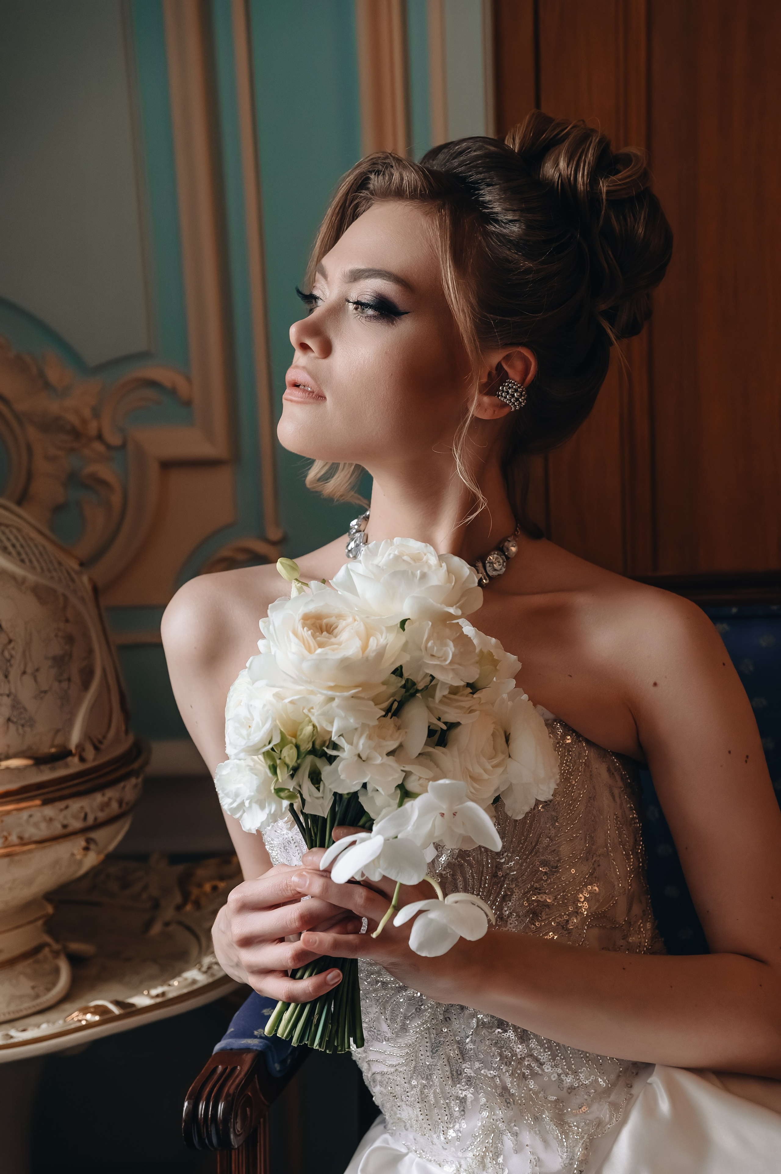Свадебная фотосессия в отеле. Портретный фотограф Москва Светлана Кашура