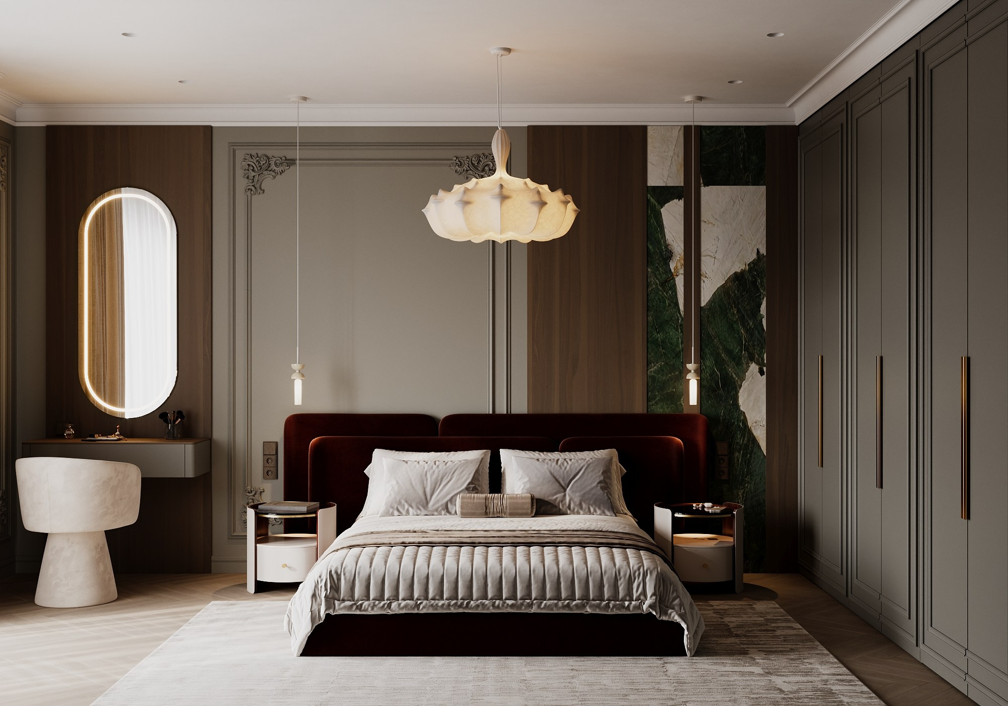 Спальная комната. Визуализатор Векшина Елена