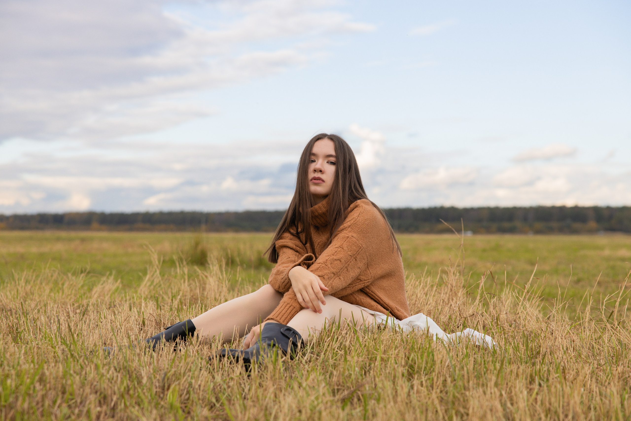 Прогулка в поле осенью. Фотограф в Санкт-Петербурге Вагнер Юлия