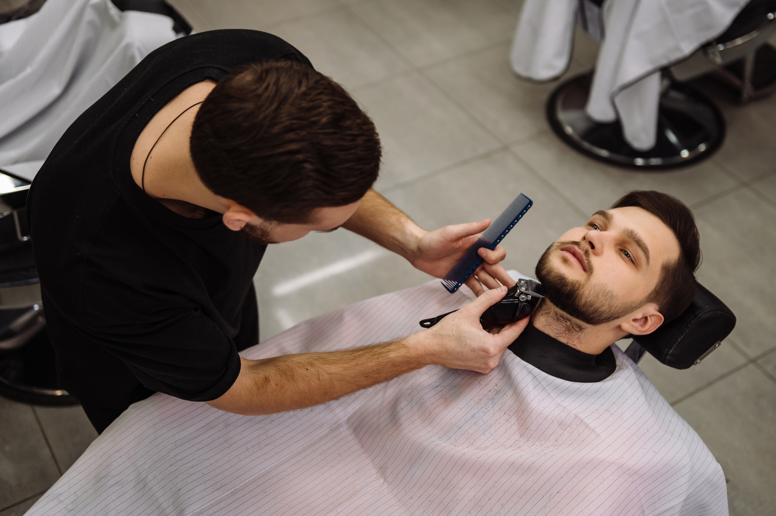 Бизнес портрет барбера. Репортажный и свадебный фотограф в Курске Борис Захарчук