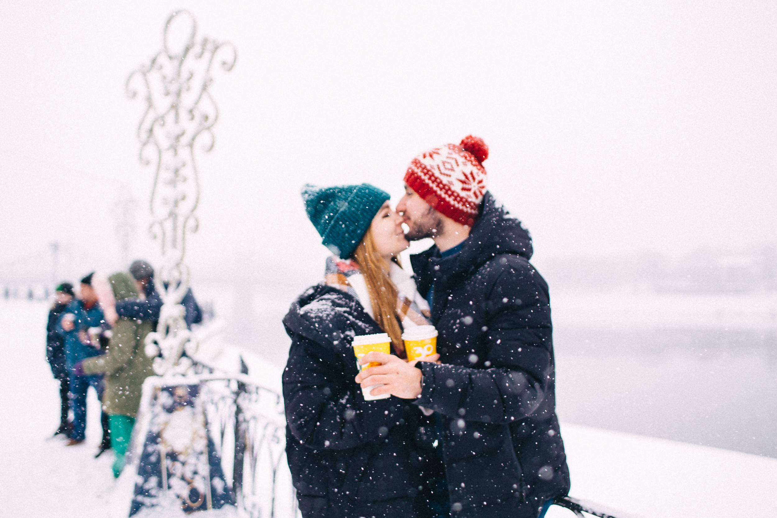 Олег и Даша, снежная фотосессия. Свадебный и семейный фотограф в Твери, Москве, Санкт-Петербурге