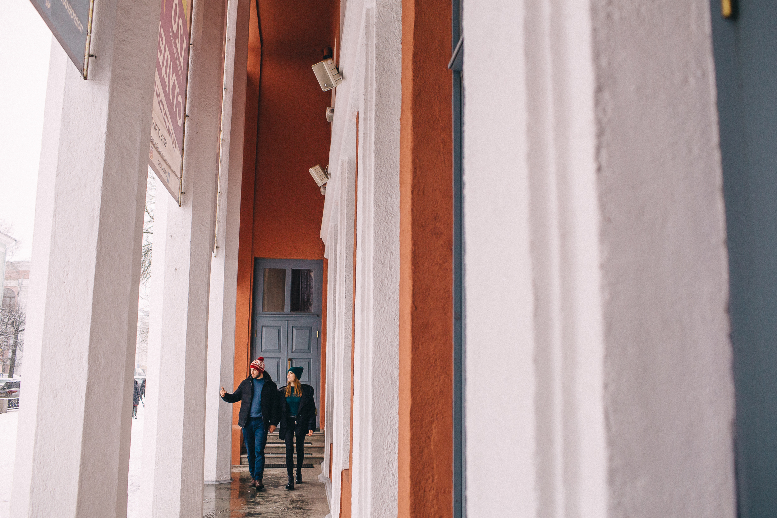 Олег и Даша, снежная фотосессия. Свадебный и семейный фотограф в Твери, Москве, Санкт-Петербурге