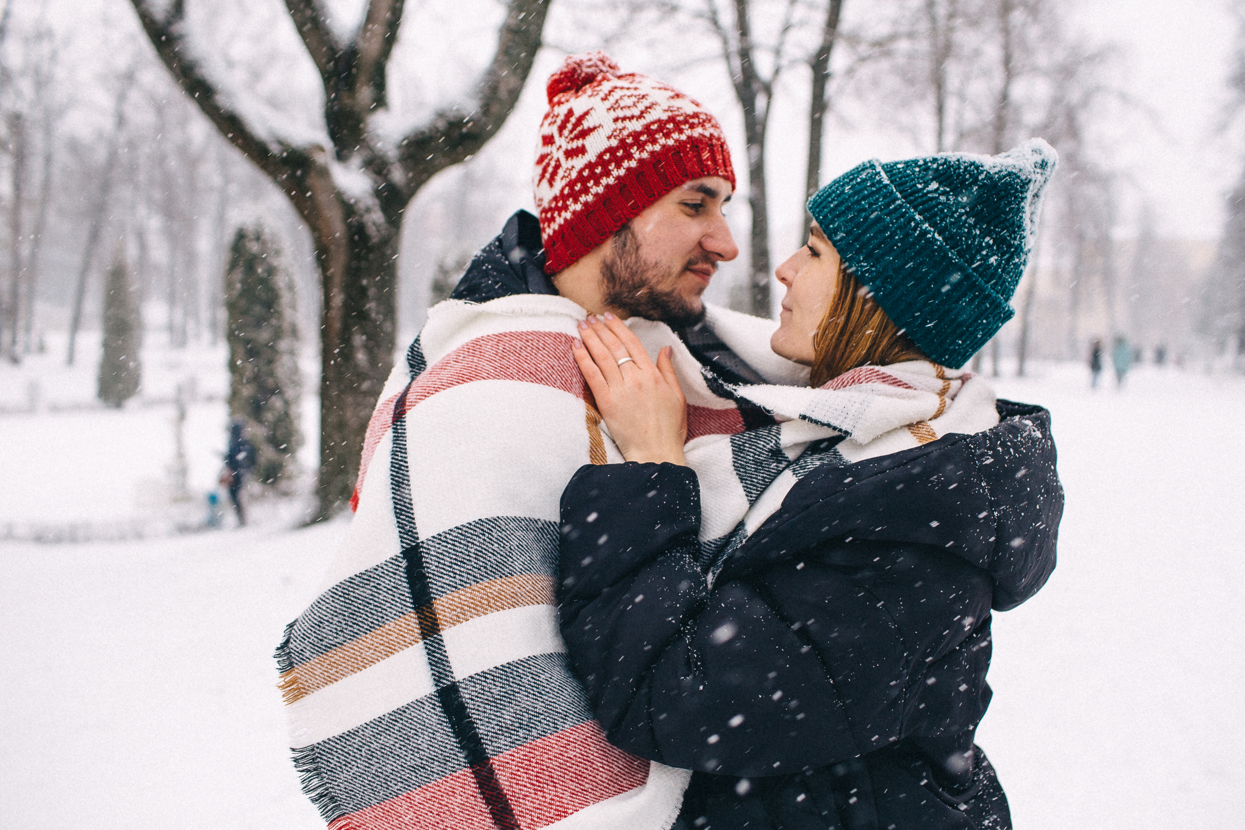Олег и Даша, снежная фотосессия. Свадебный и семейный фотограф в Твери, Москве, Санкт-Петербурге