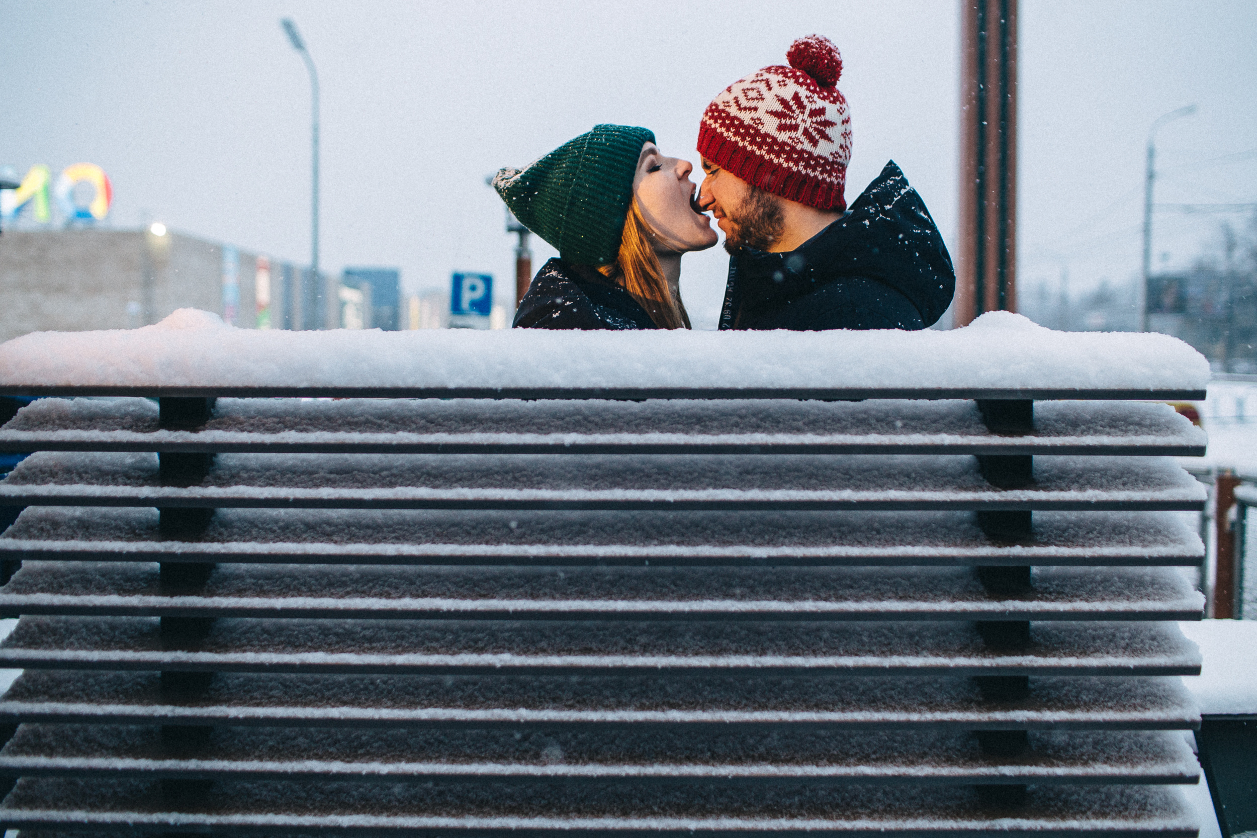 Олег и Даша, снежная фотосессия. Свадебный и семейный фотограф в Твери, Москве, Санкт-Петербурге