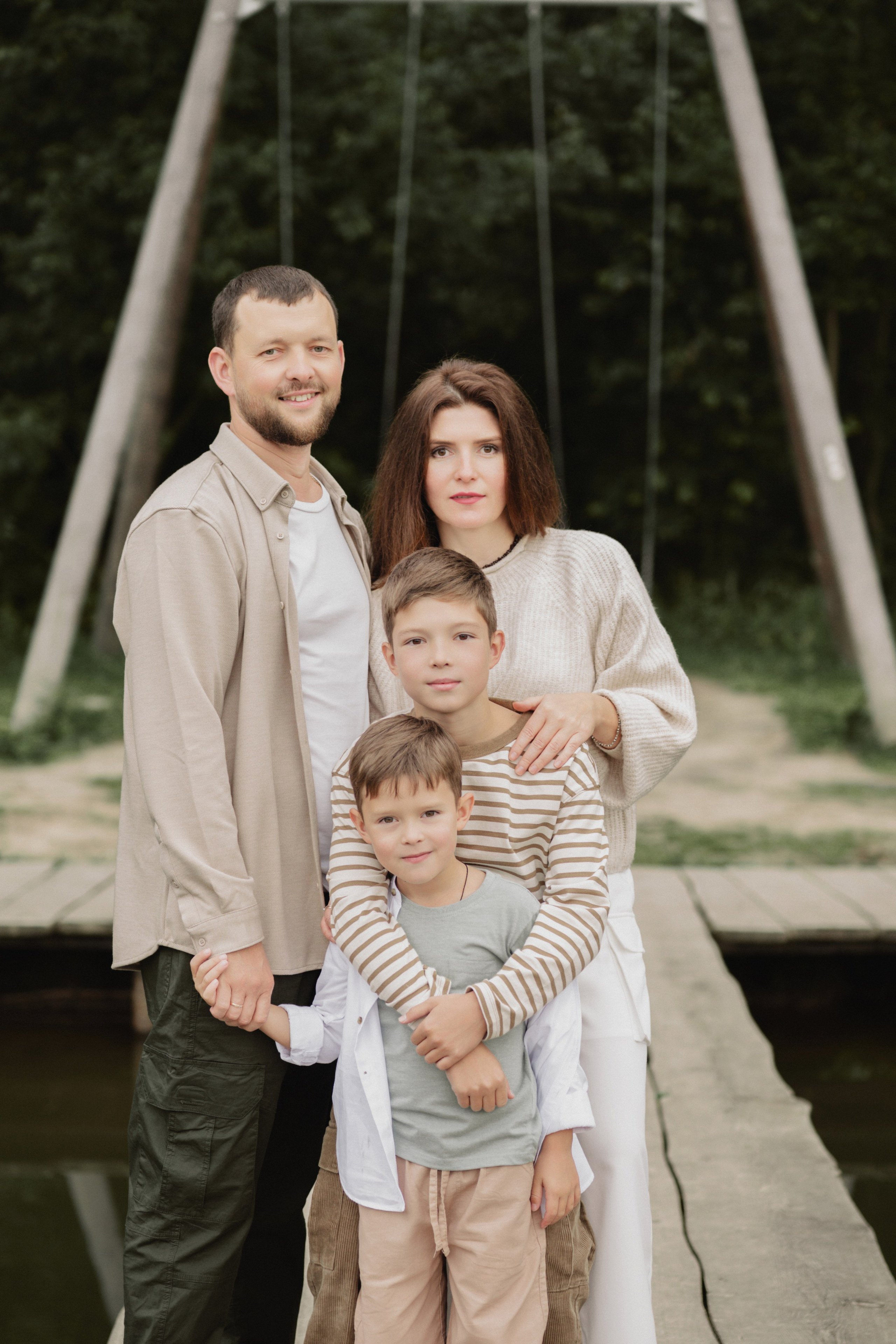 Светлана и Олег с сыновьями