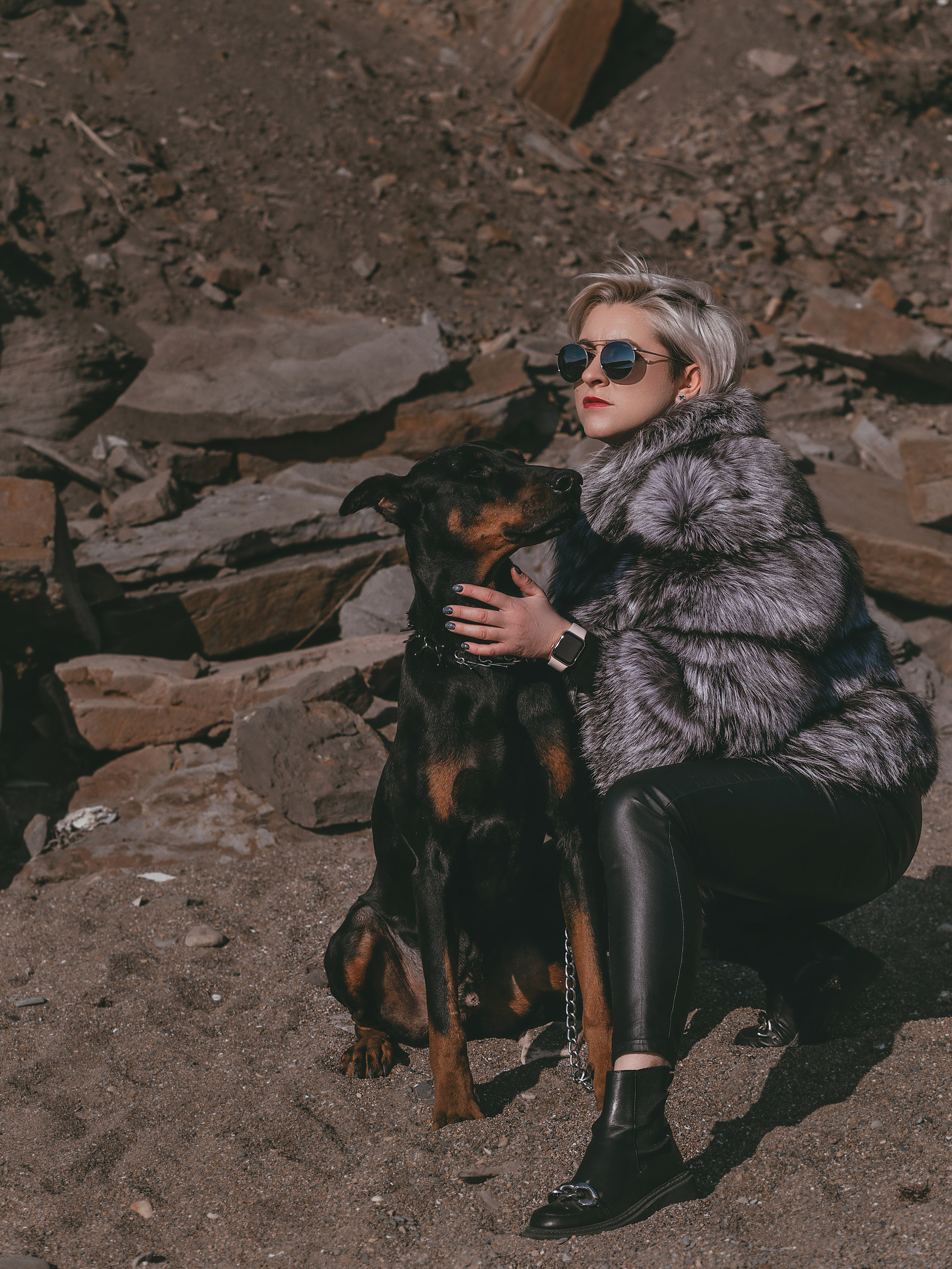 Анастасия и доберманы. Свадебный и семейный фотограф Владивосток — Приморский край. Анастасия Щетинина