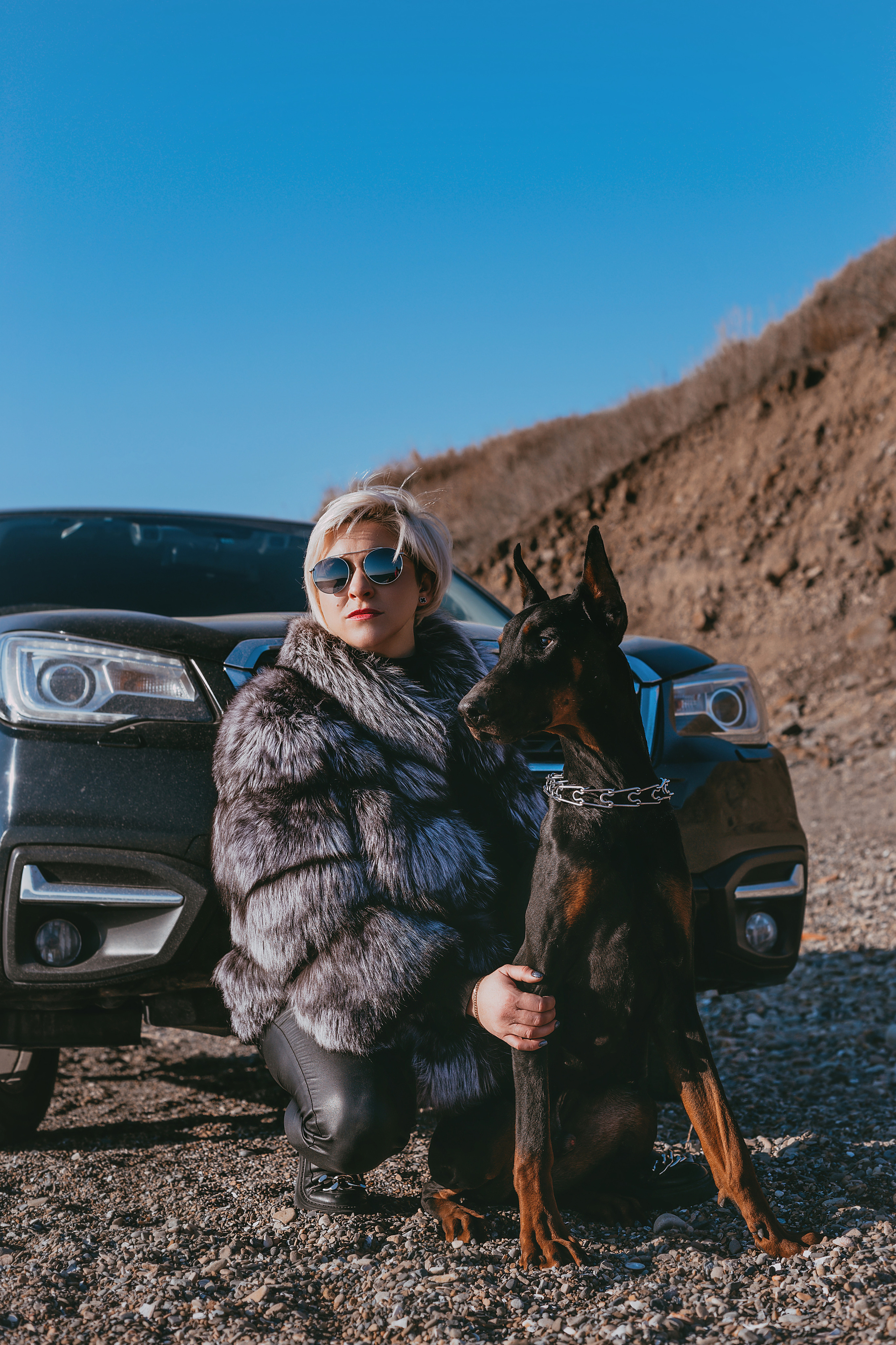 Анастасия и доберманы. Свадебный и семейный фотограф Владивосток — Приморский край. Анастасия Щетинина