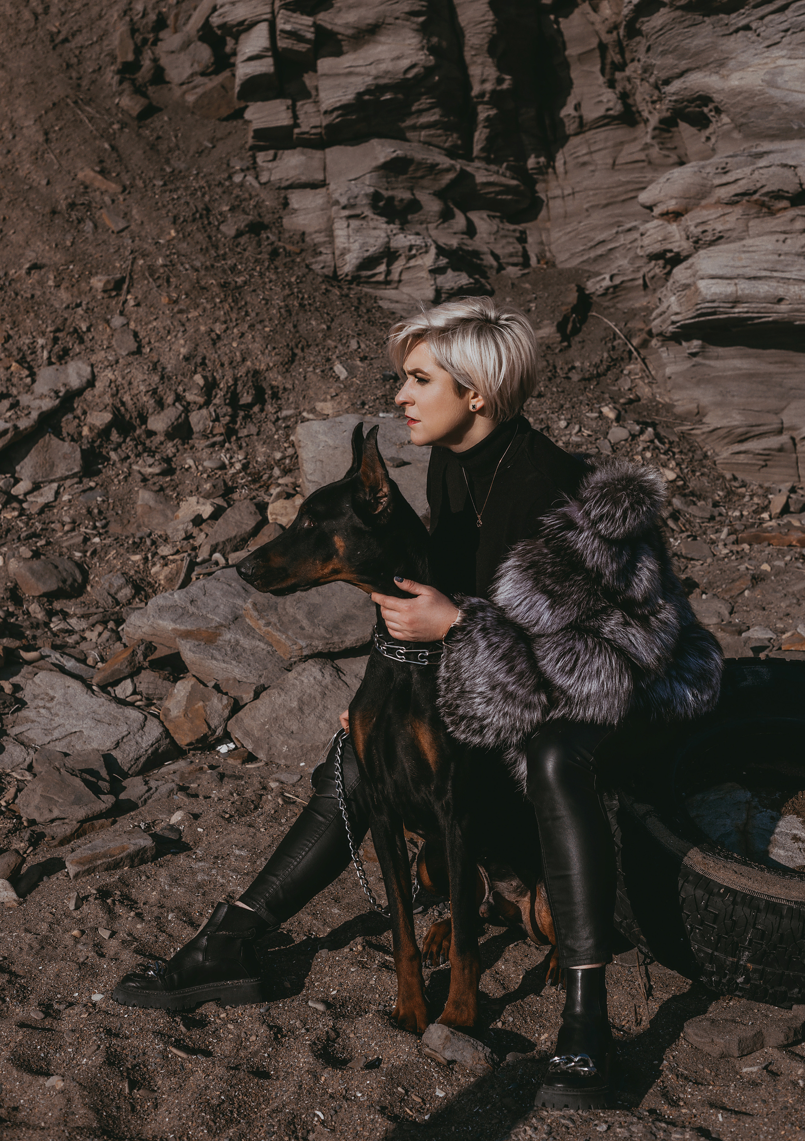 Анастасия и доберманы. Свадебный и семейный фотограф Владивосток — Приморский край. Анастасия Щетинина