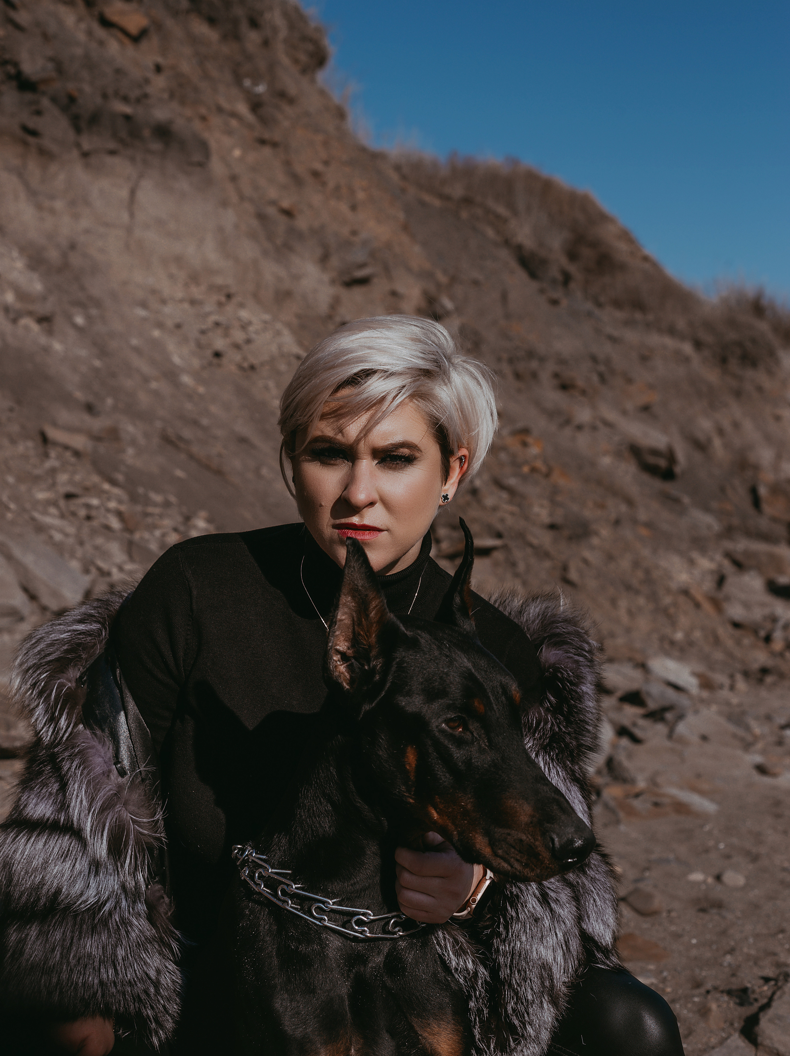 Анастасия и доберманы. Свадебный и семейный фотограф Владивосток — Приморский край. Анастасия Щетинина