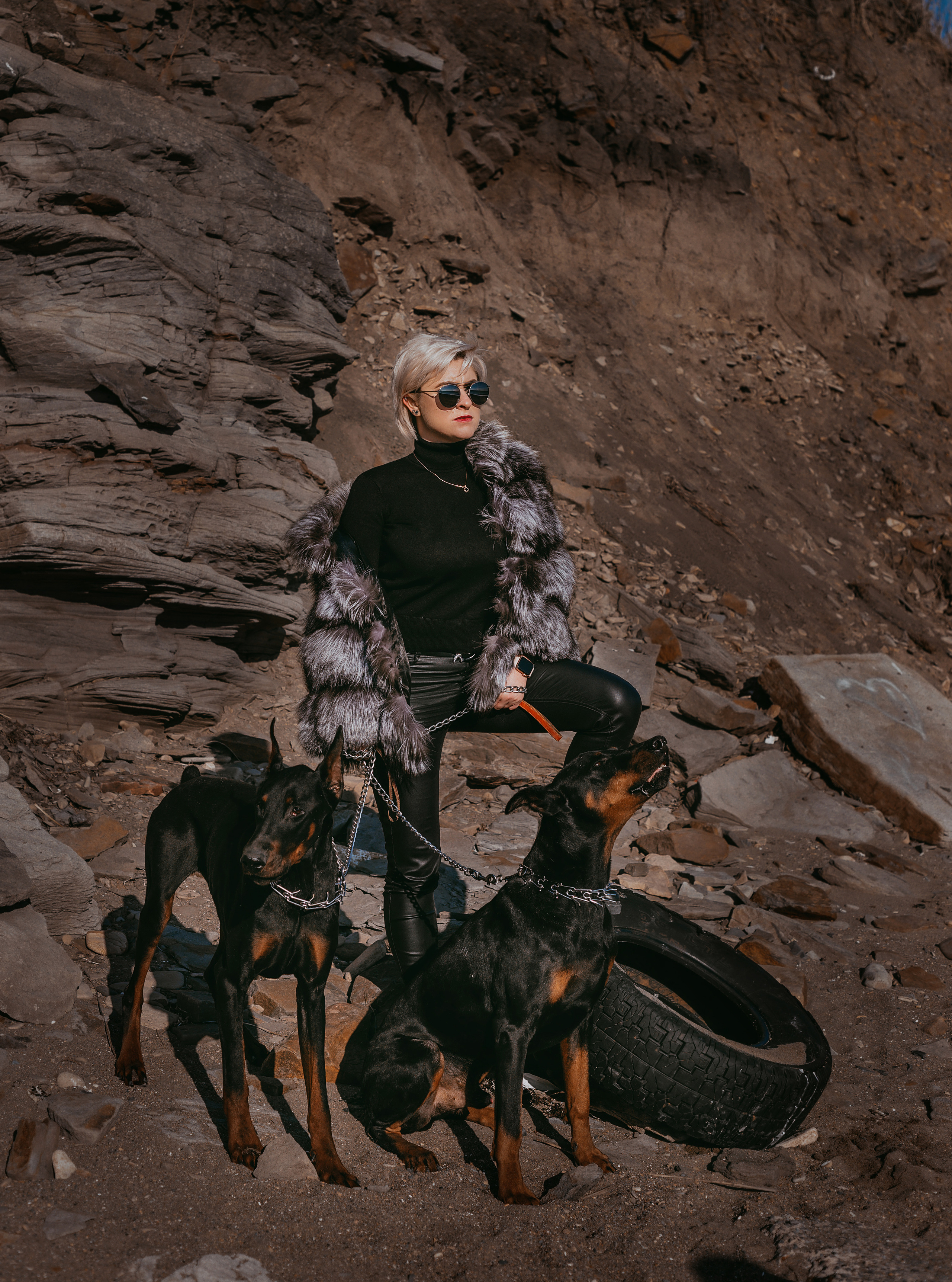 Анастасия и доберманы. Свадебный и семейный фотограф Владивосток — Приморский край. Анастасия Щетинина