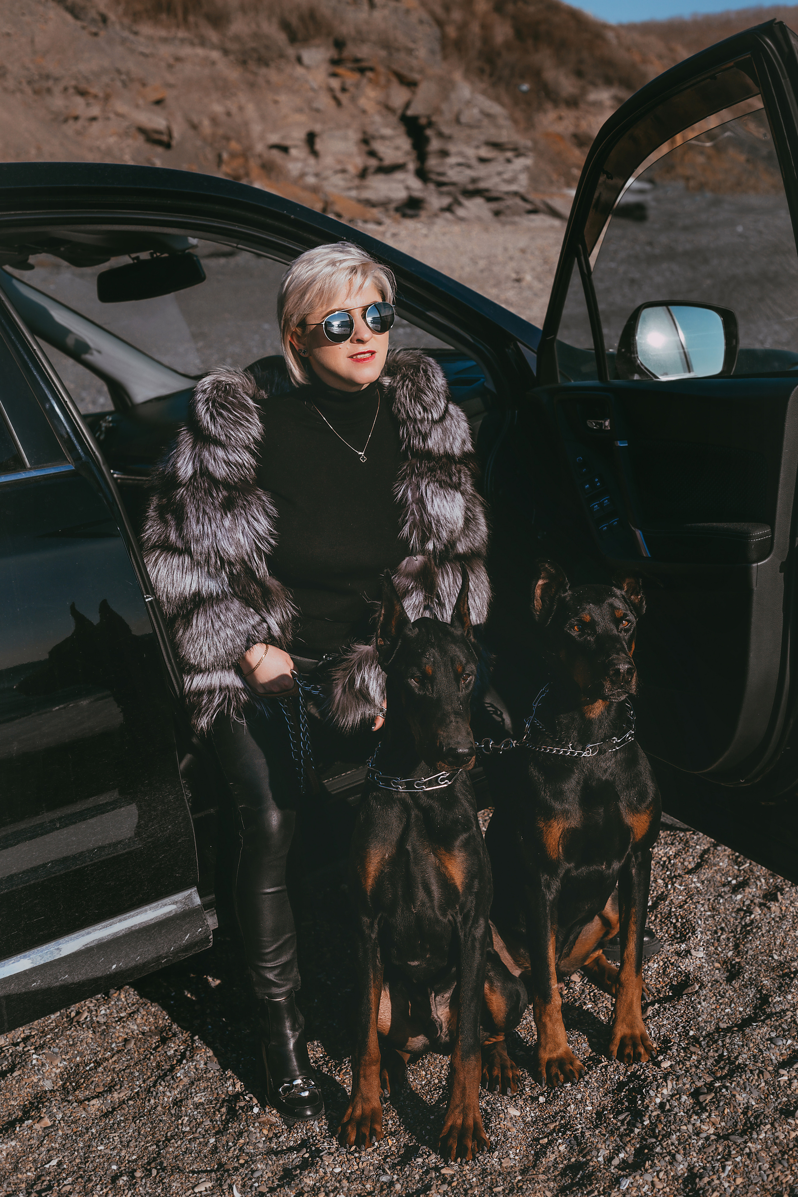 Анастасия и доберманы. Свадебный и семейный фотограф Владивосток — Приморский край. Анастасия Щетинина