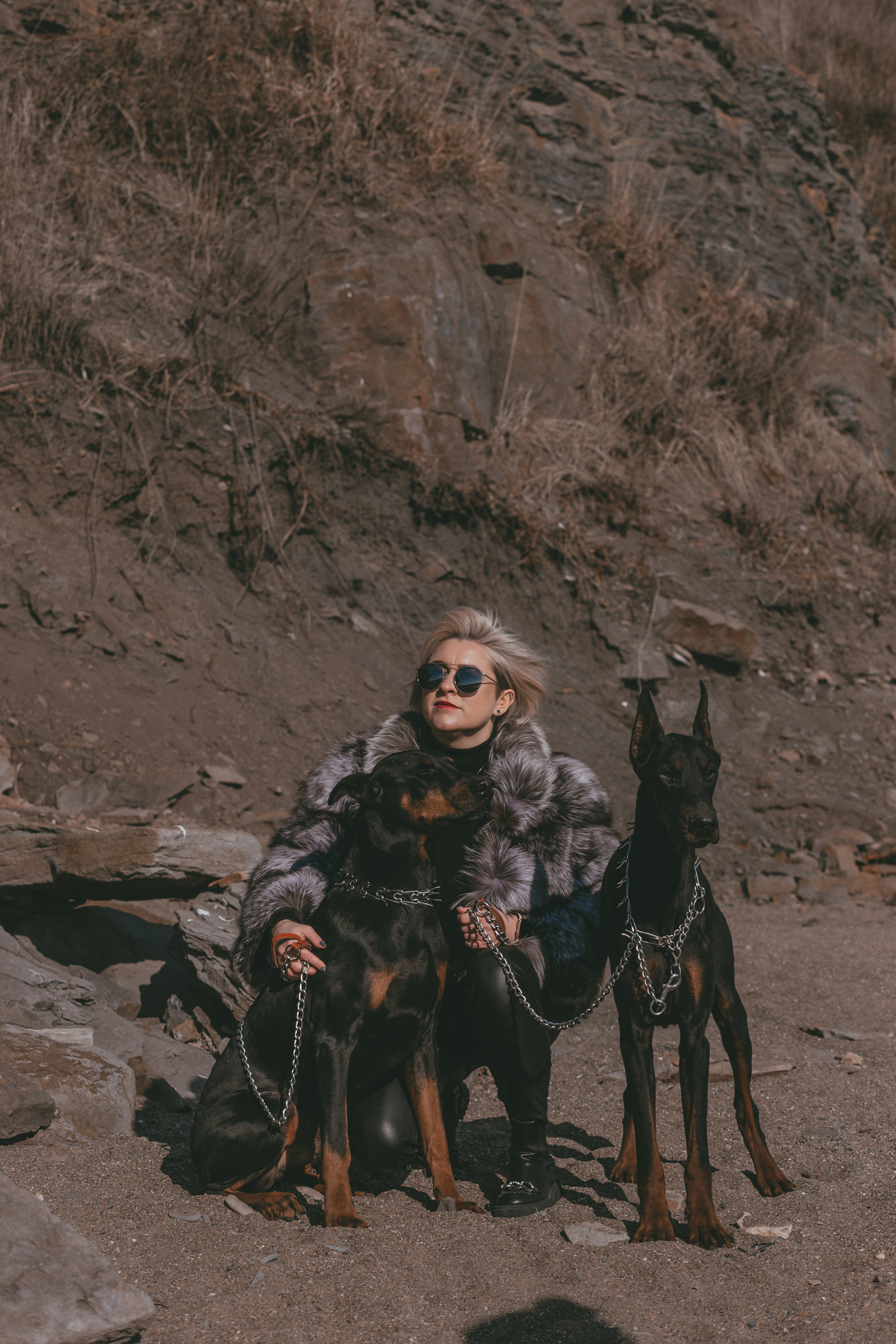 Анастасия и доберманы. Свадебный и семейный фотограф Владивосток — Приморский край. Анастасия Щетинина