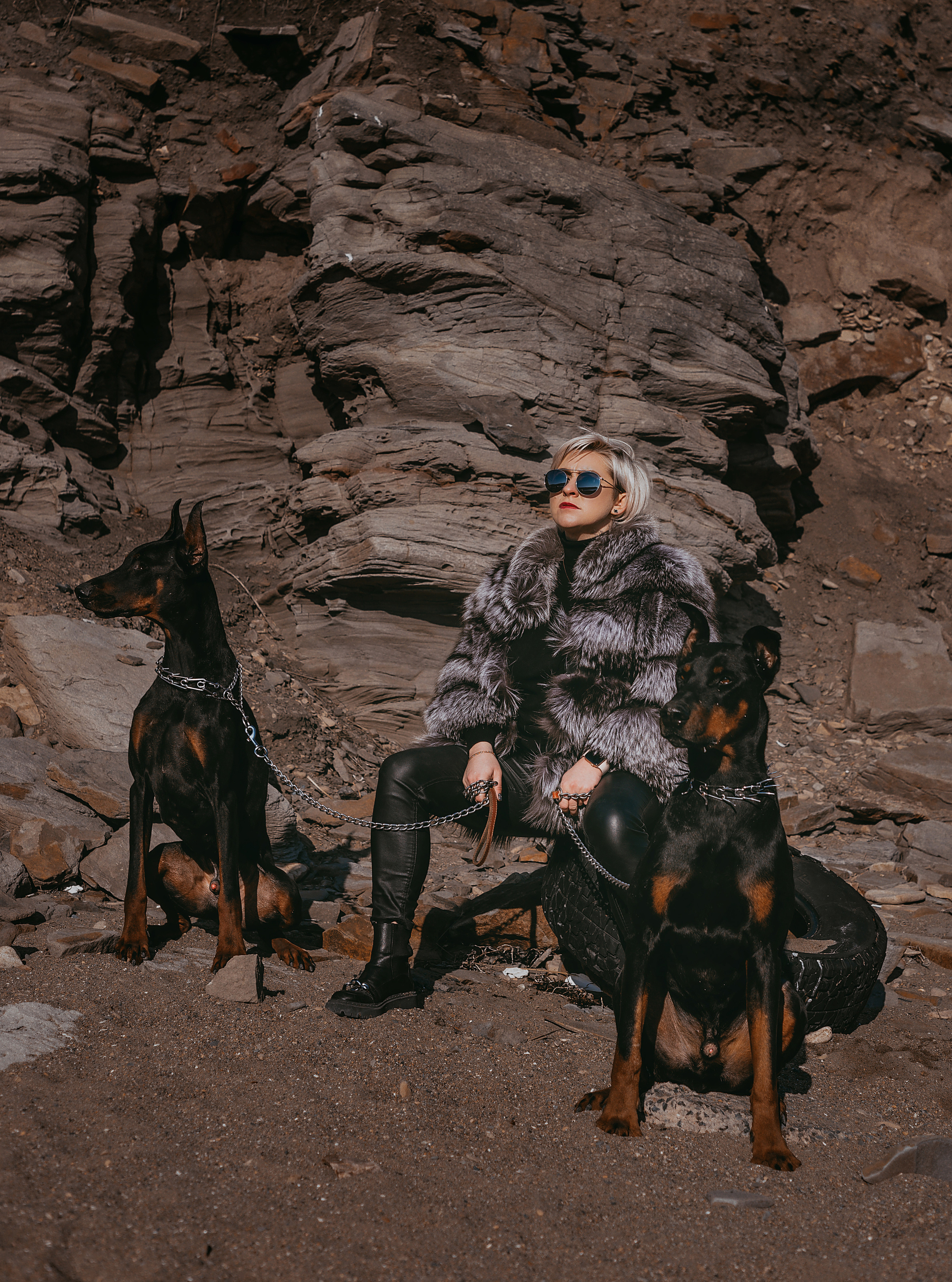 Анастасия и доберманы. Свадебный и семейный фотограф Владивосток — Приморский край. Анастасия Щетинина