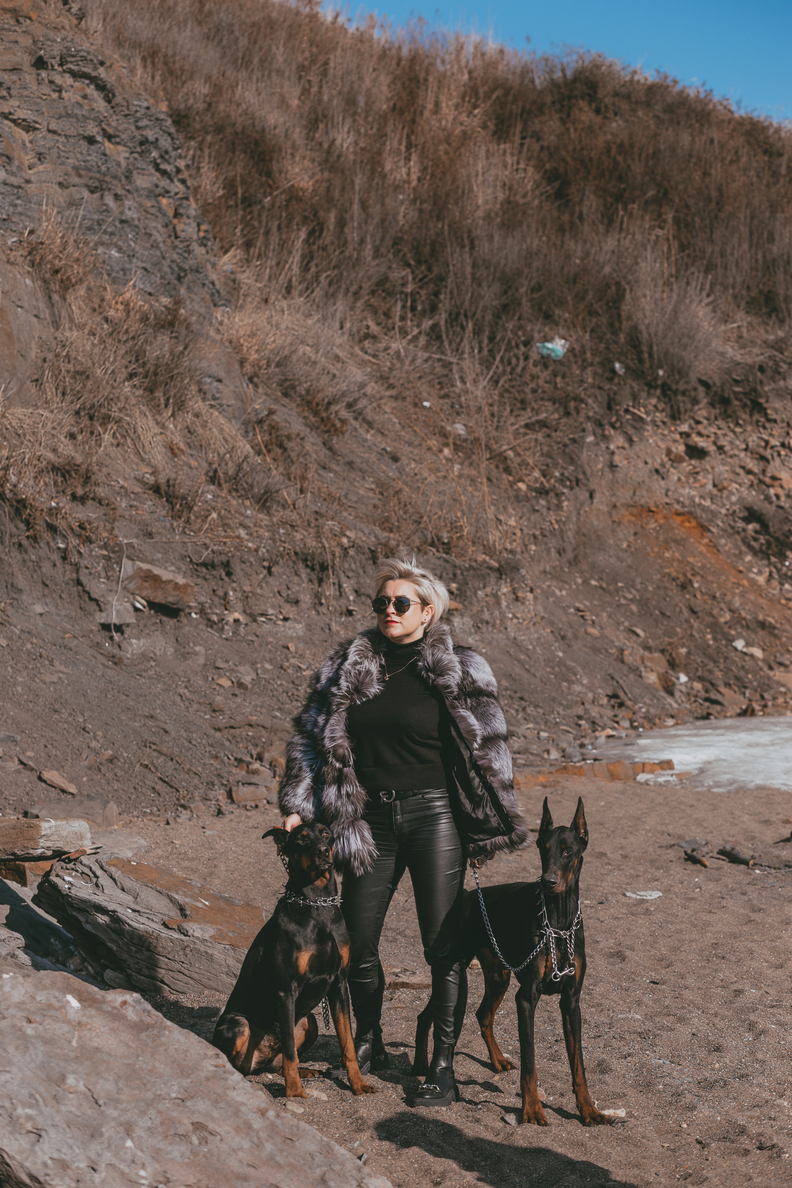 Анастасия и доберманы. Свадебный и семейный фотограф Владивосток — Приморский край. Анастасия Щетинина