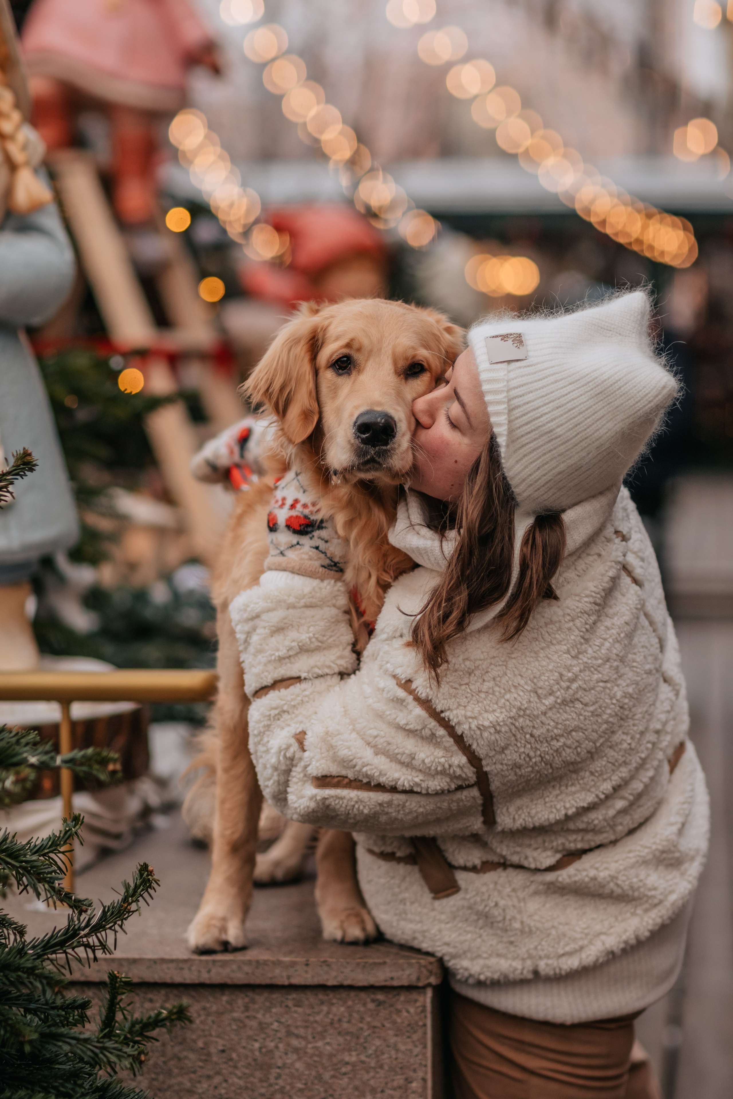 Бетти, Катя и Лёша. Новогодняя история. Семейный фотограф анималист Мария Крючкова