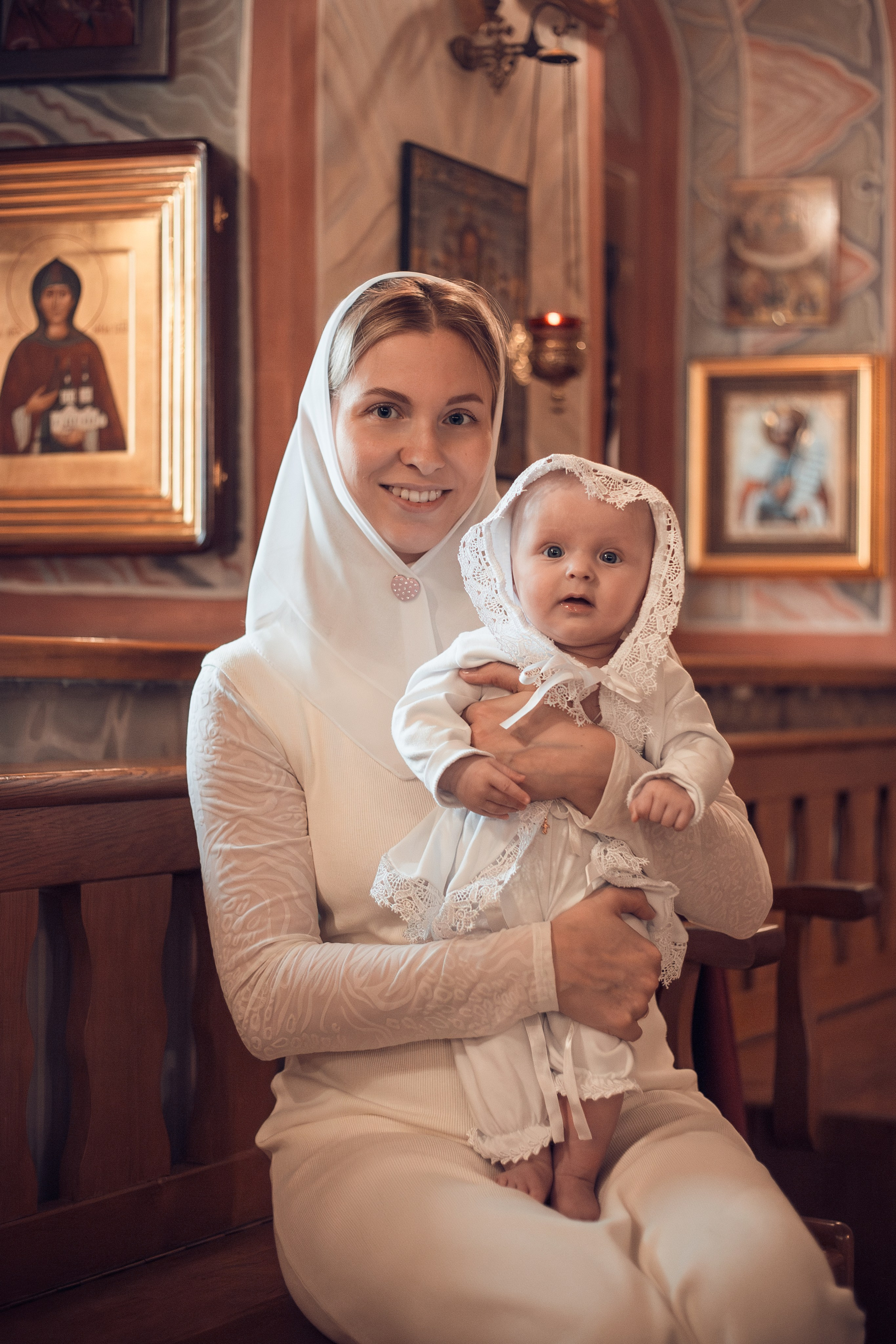 Крещение Полины в Спасо-Преображенском Воротынском женском монастыре