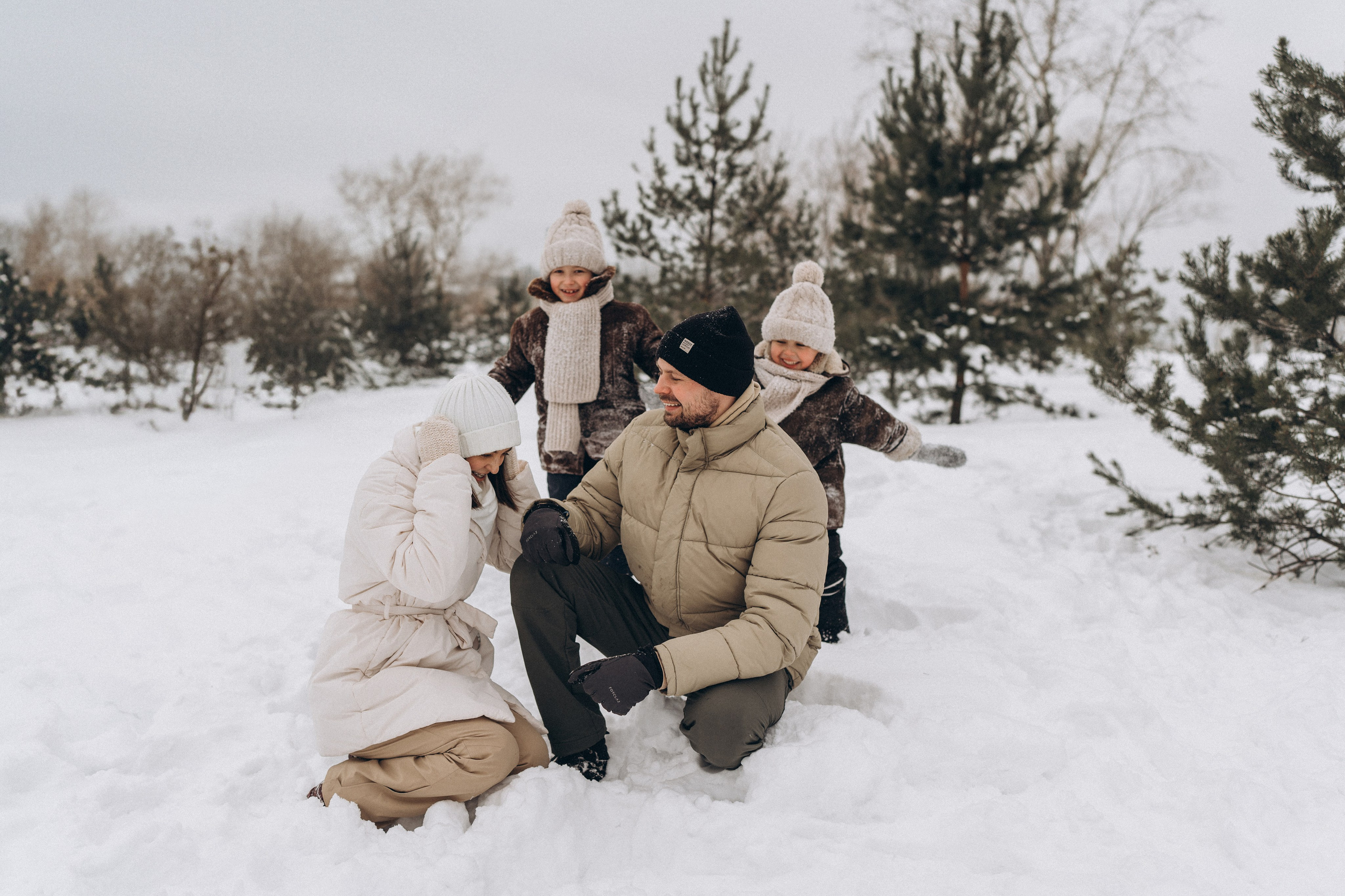Зимняя семейная фотосессия. Детский, семейный и ньюборн фотограф в Москве Юлия Шуарт