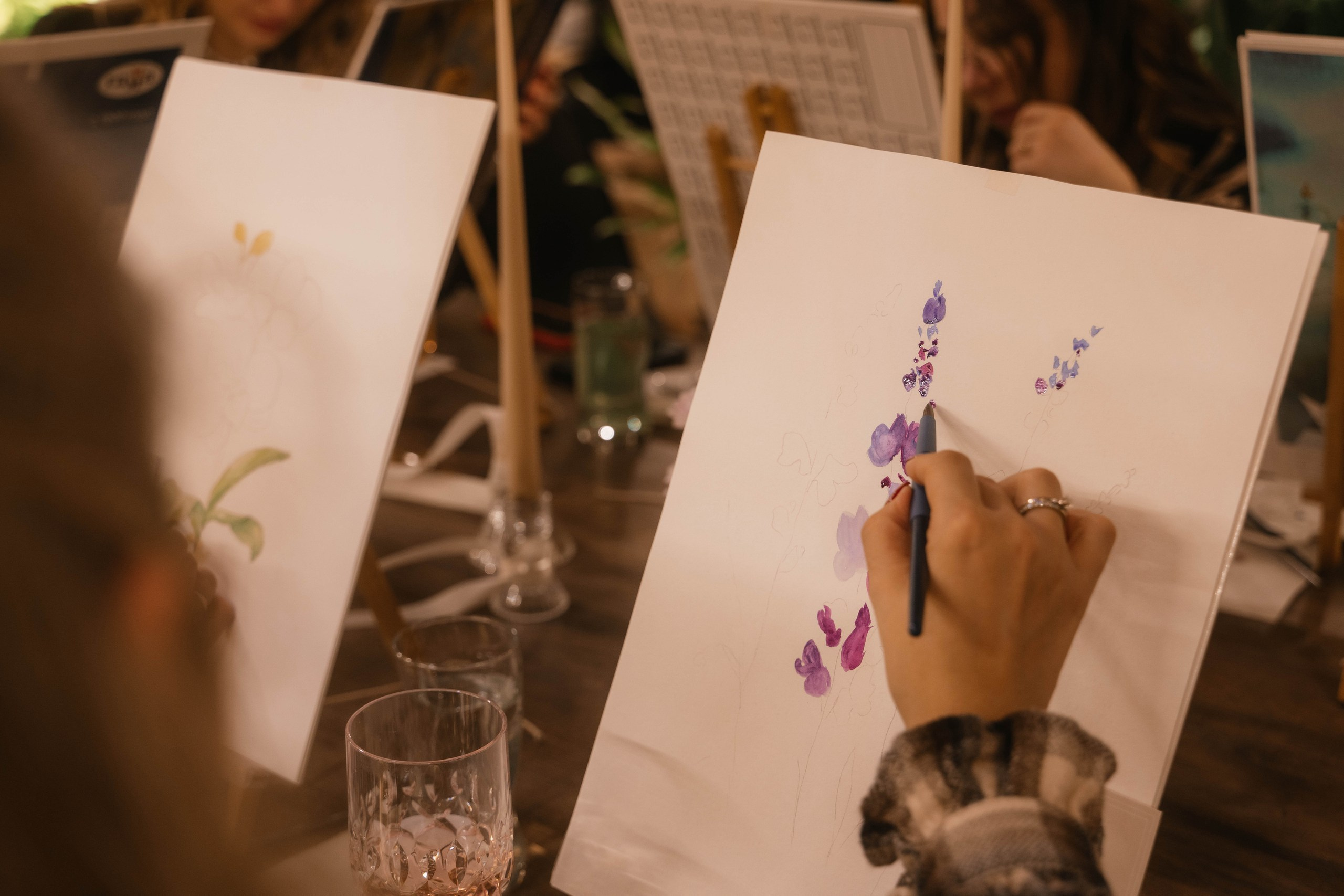 Мастер-класс по рисованию на день рождения. Свадебный, семейный фотограф в Рязани Лена Брант