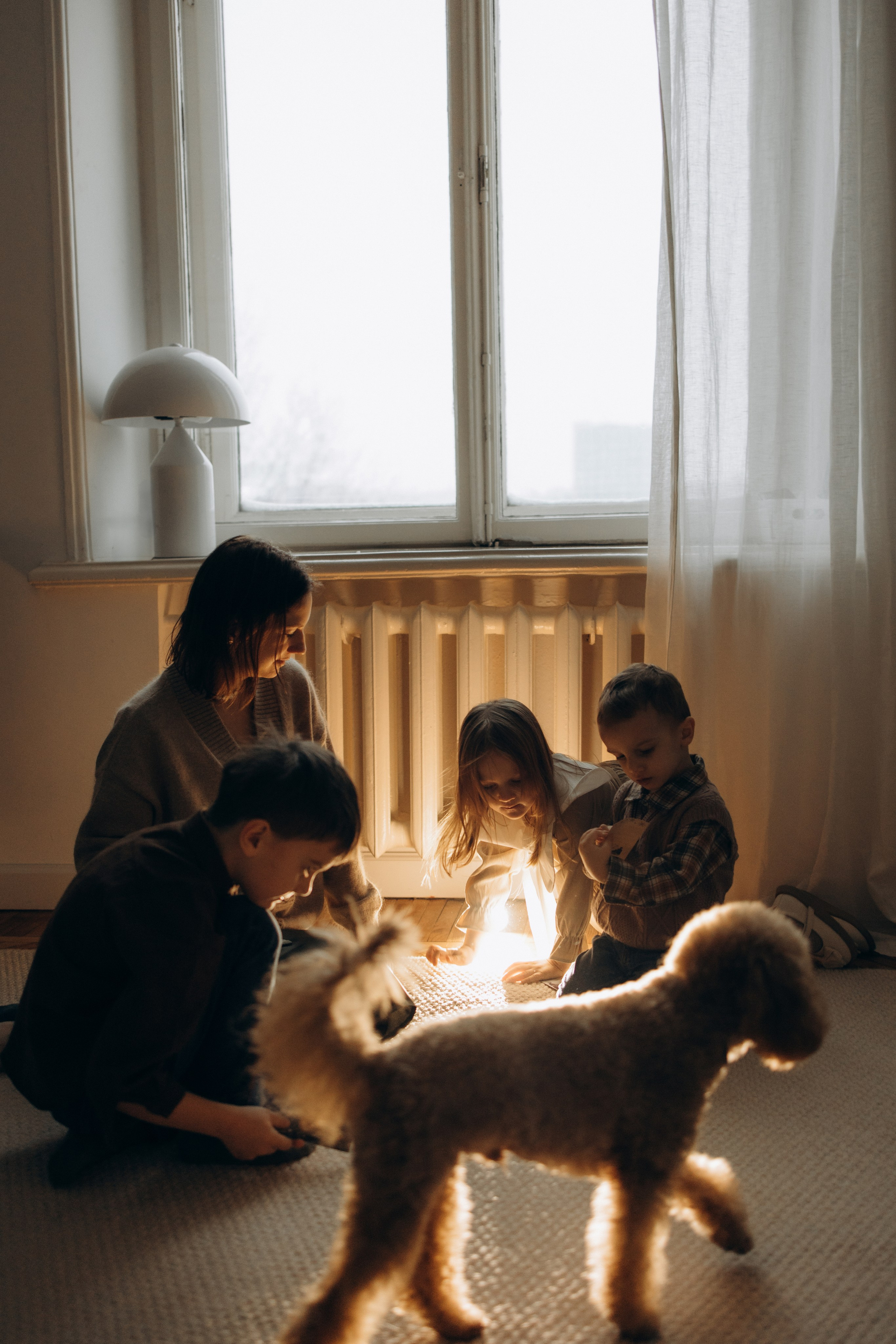 Домашняя история большой семьи. Семейный фотограф Москва Юлиана Фетисова