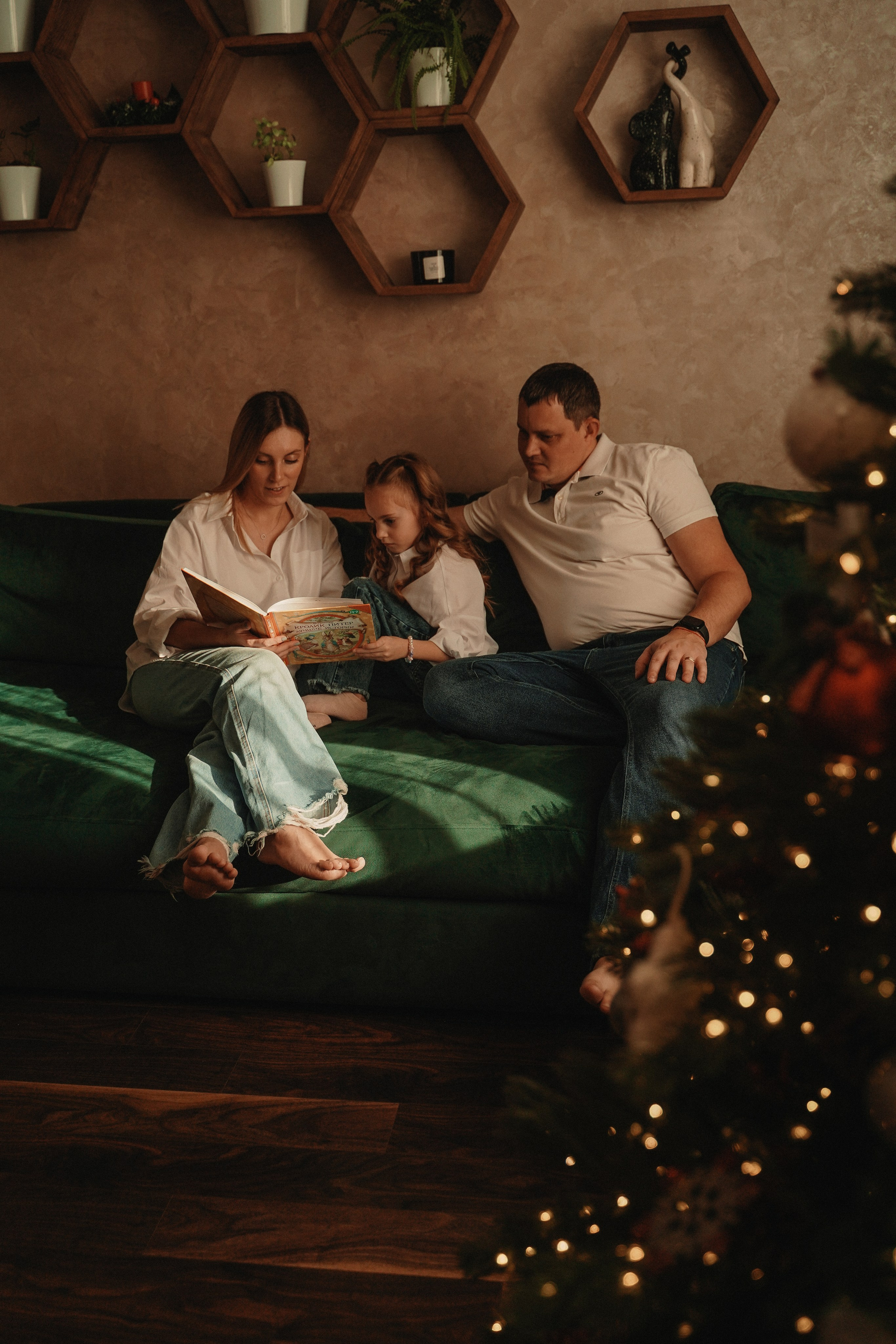 Домашняя Новогодняя фотосессия. Семейный и женский фотограф в Краснодаре Анастасия Приймак