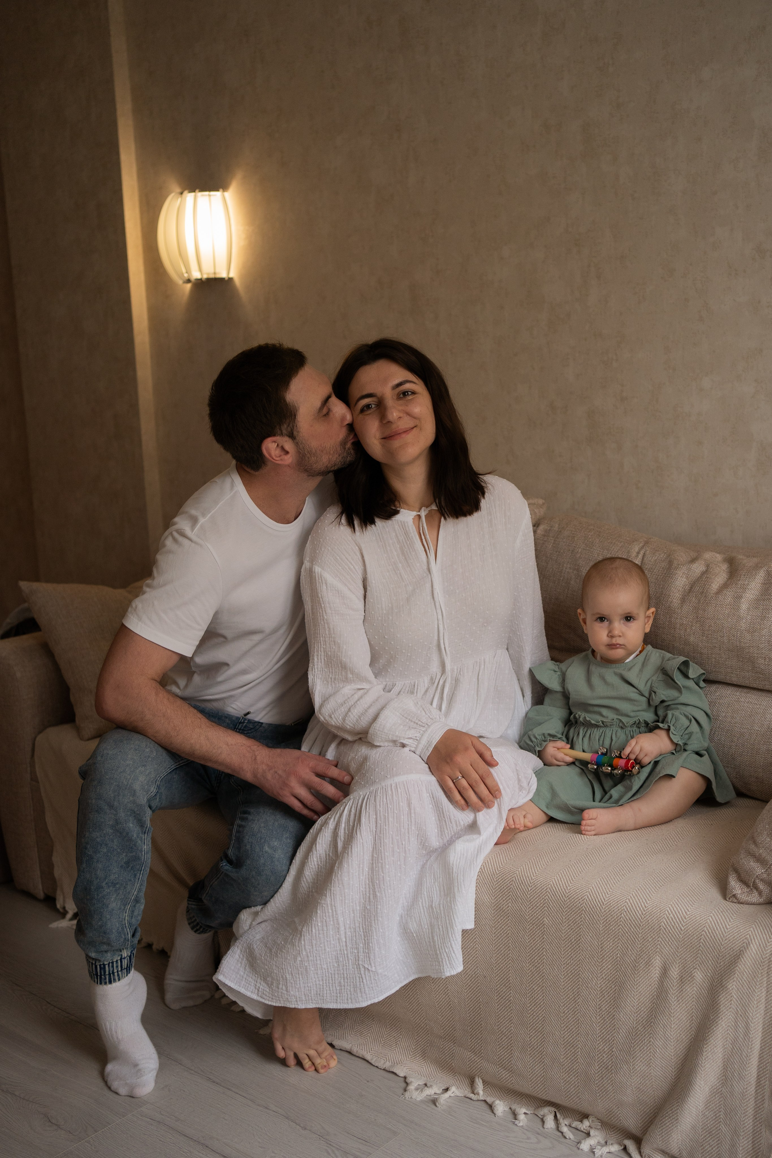 Домашняя фотосессия. Годик Еве. Фотограф грудного вскармливания в Москве Екатерина