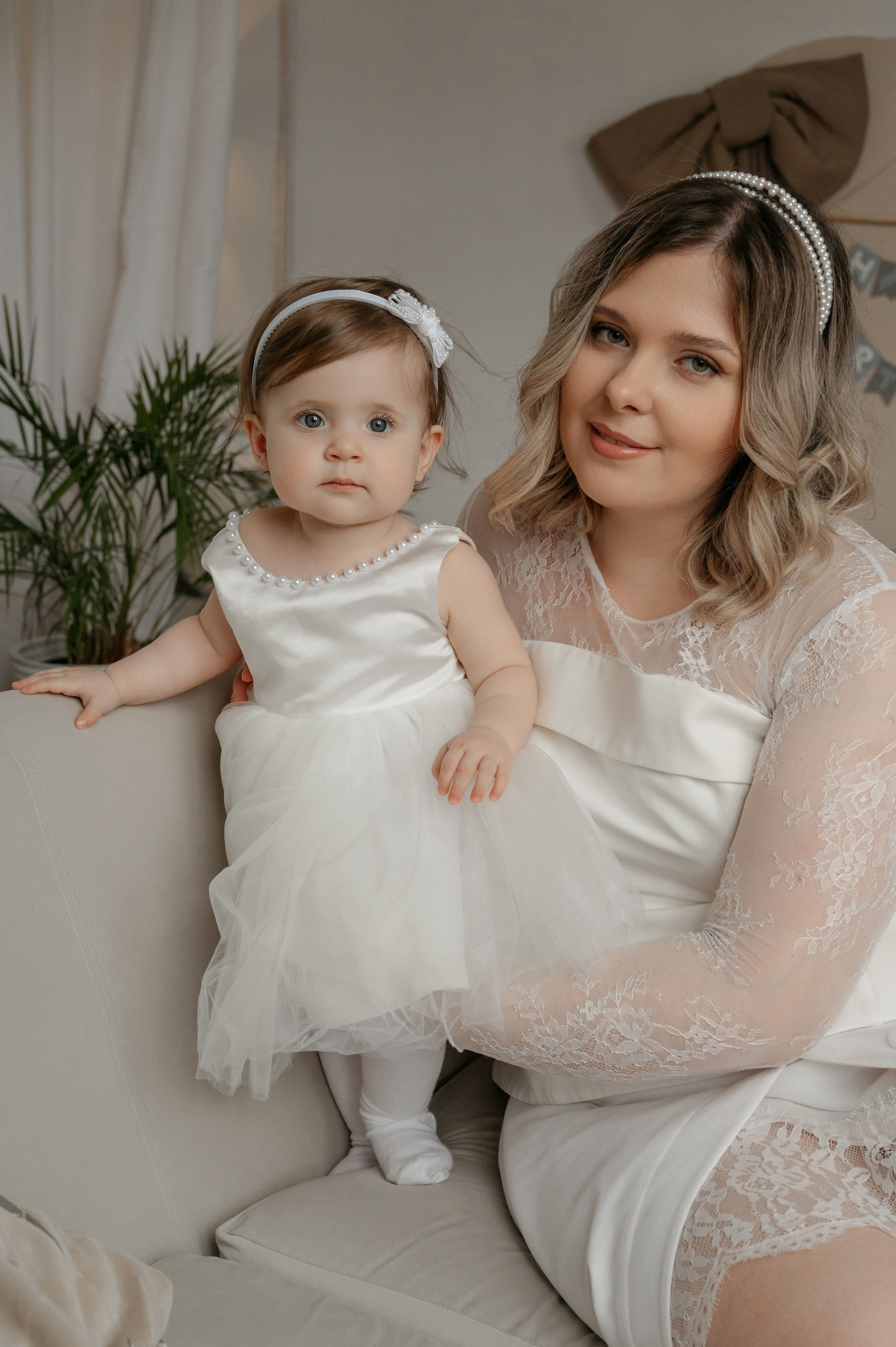 Годовасие малышки Киры в студии. Свадебный фотограф Мария Строгонова