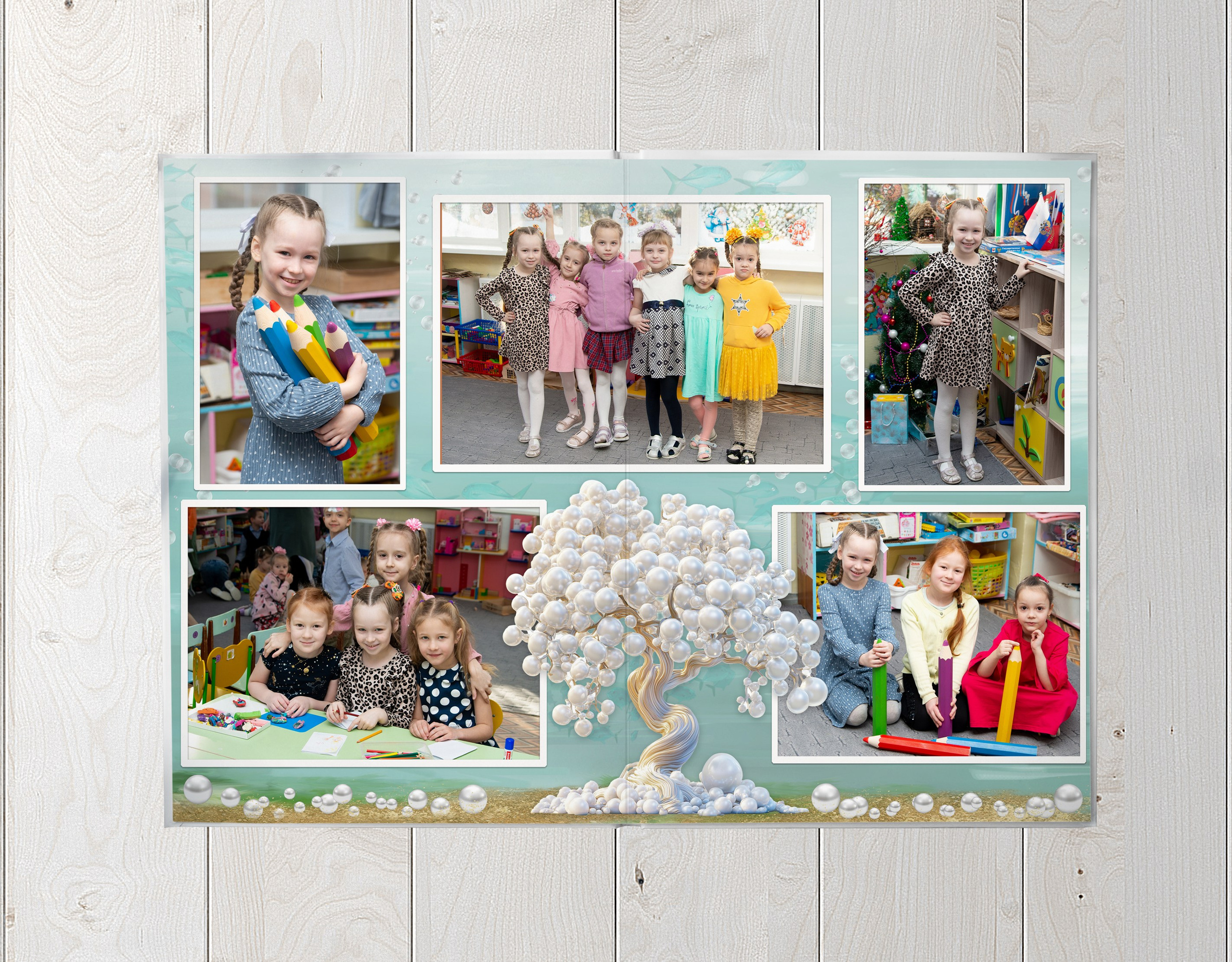 Альбом на 5 разворотов Детский сад. Выпускные Альбомы и Фотосессии п. Кавалерово