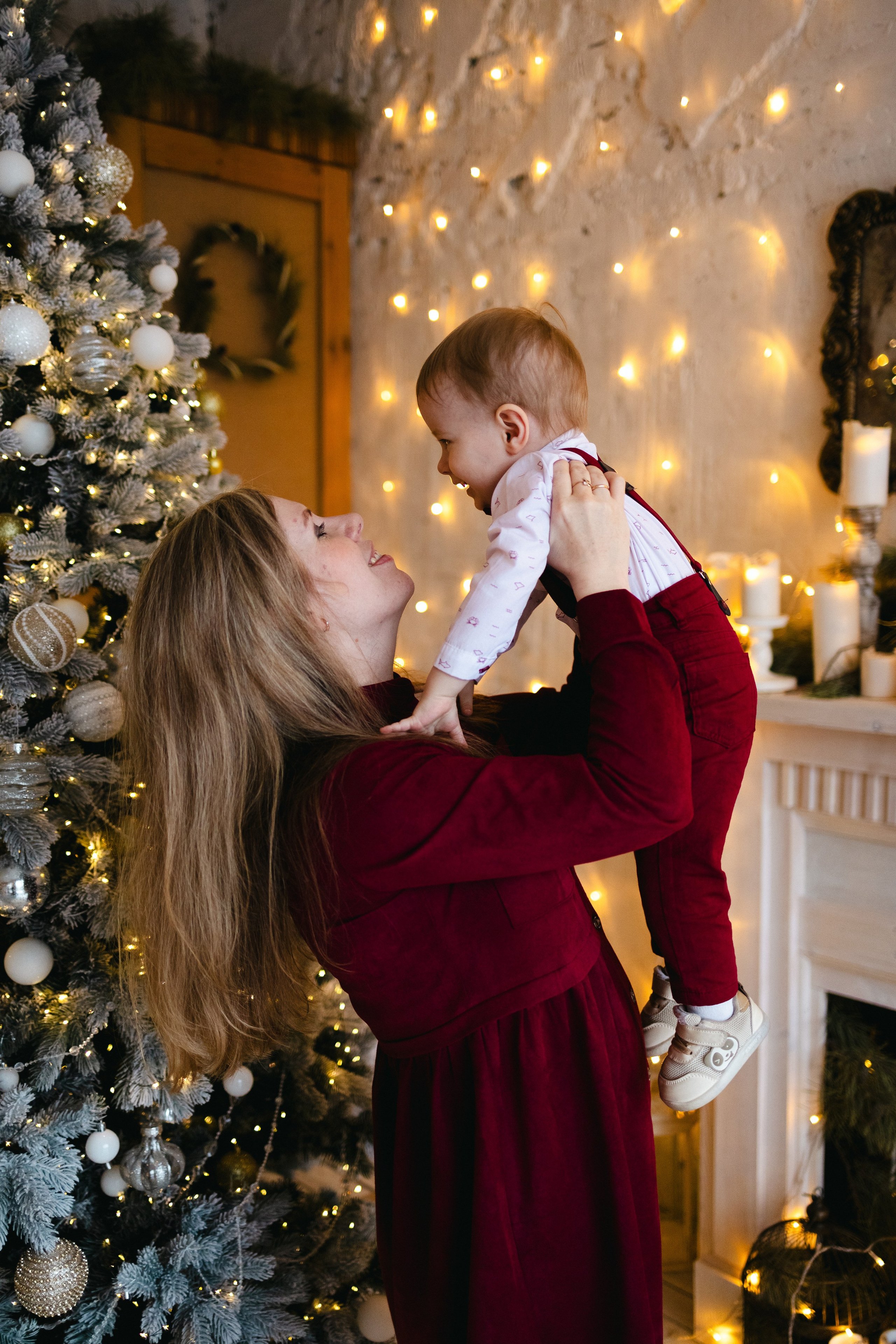 Новогодняя семейная с малышом. Семейный фотограф г. Тюмень