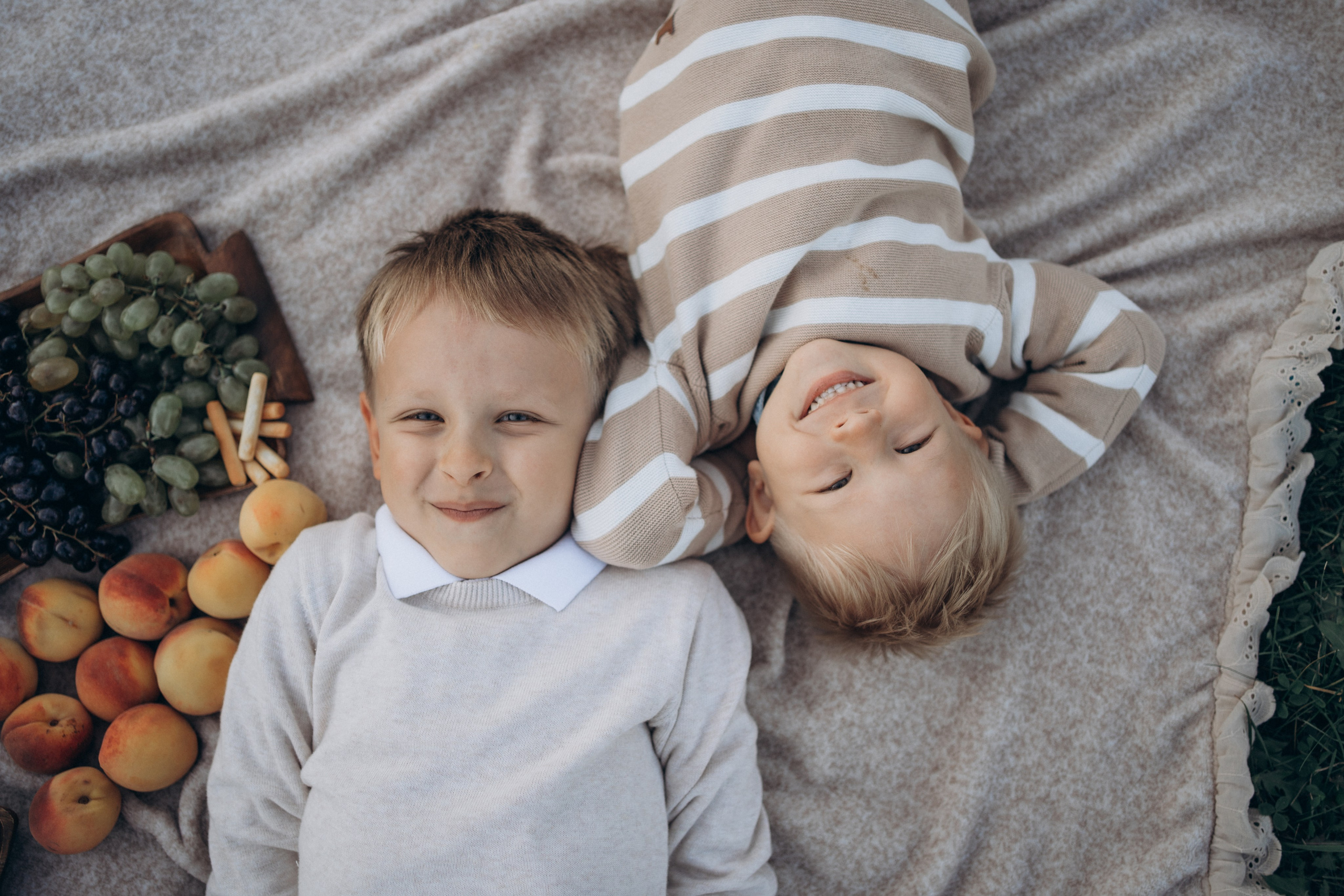 Прогулка в парке. Фотограф новорожденных и малышей до года в Москве Анастасия Соколова