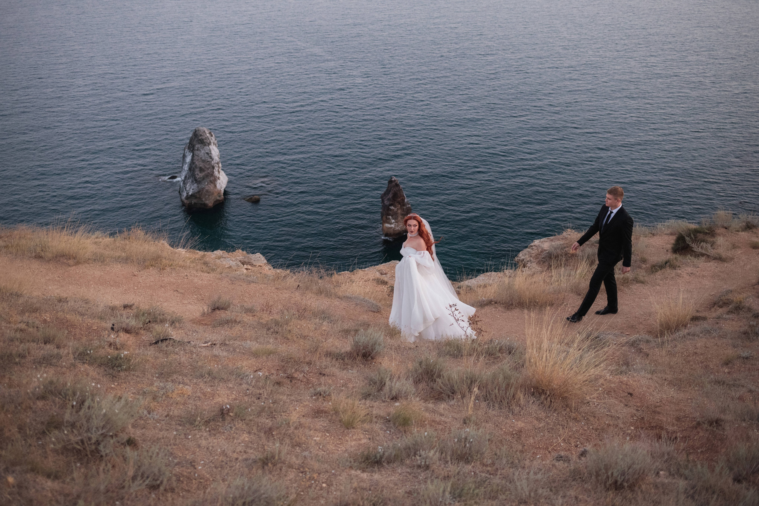 «Закат на Фиоленте: начало вечной любви Надежды и Александра в кадре». Свадебный фотограф Мироманов Николай в Крыму