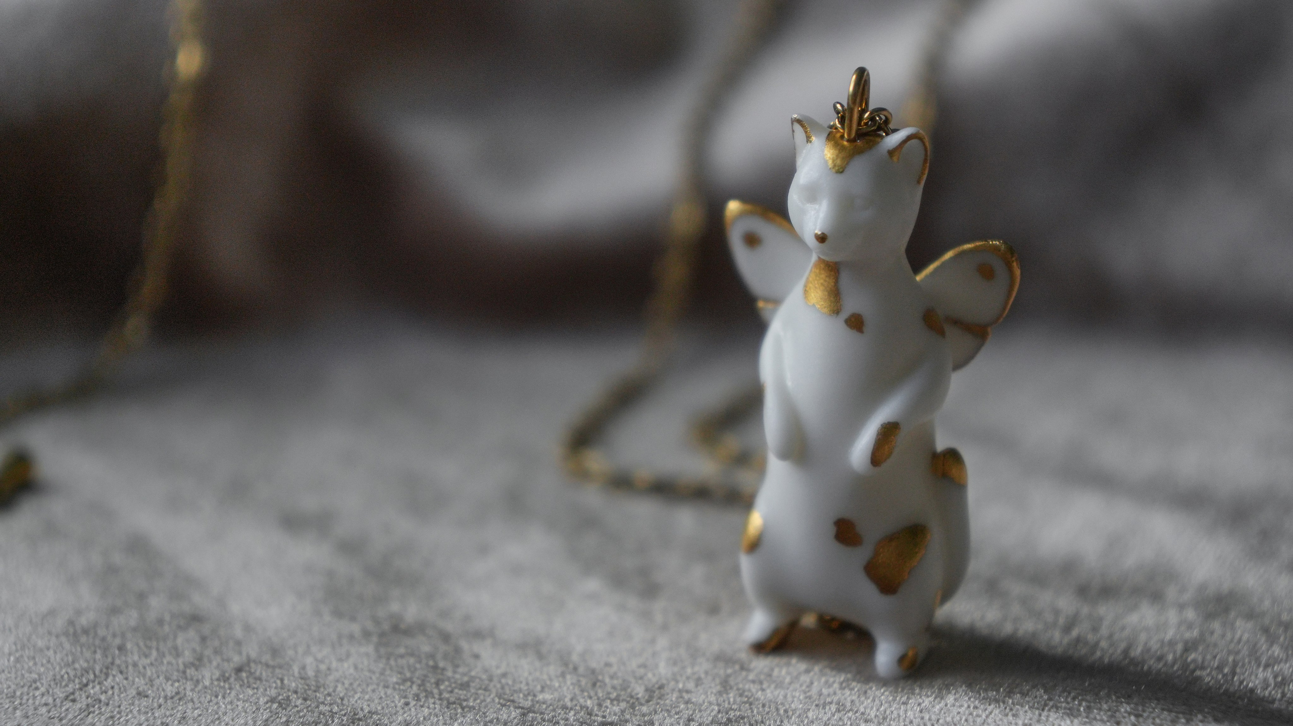 Кот с крыльями 2 вариант 9 000 руб. Авторские Шарнирные куклы и украшения из фарфора Алексаны Лавринчук